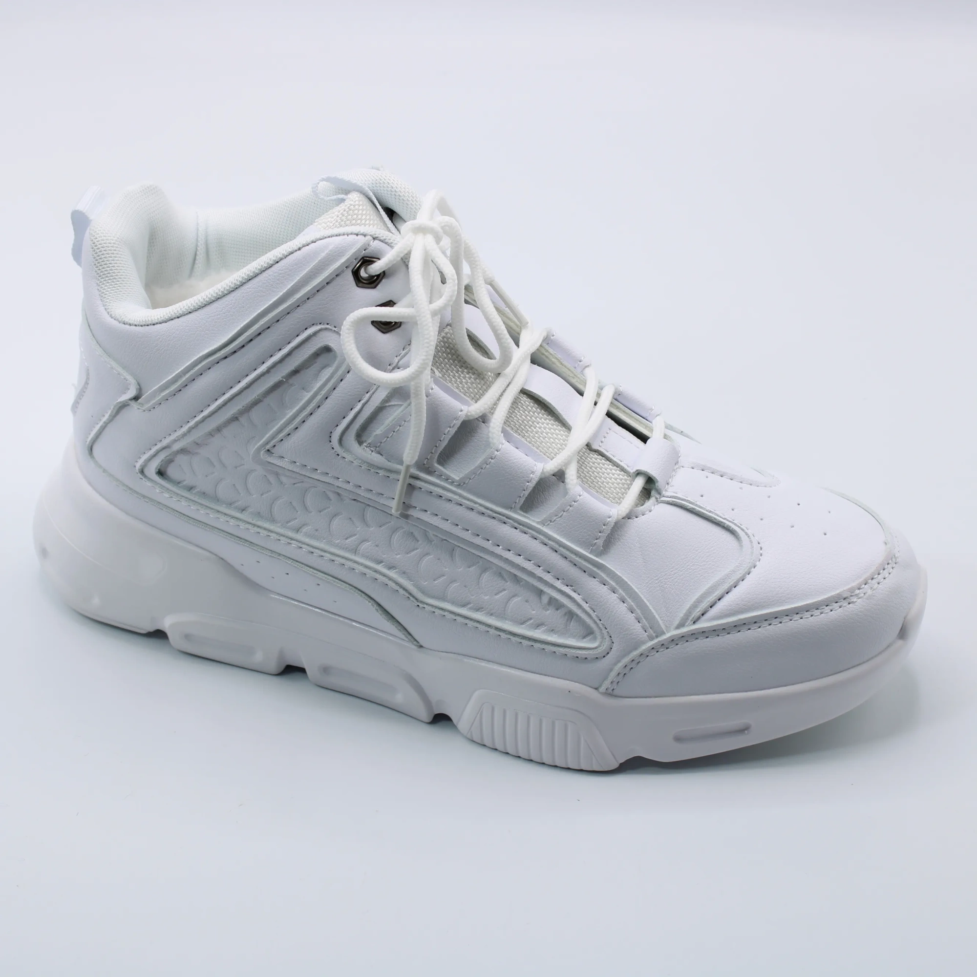 Мужские зимние кроссовки белого цвета ZEQI BS02-918