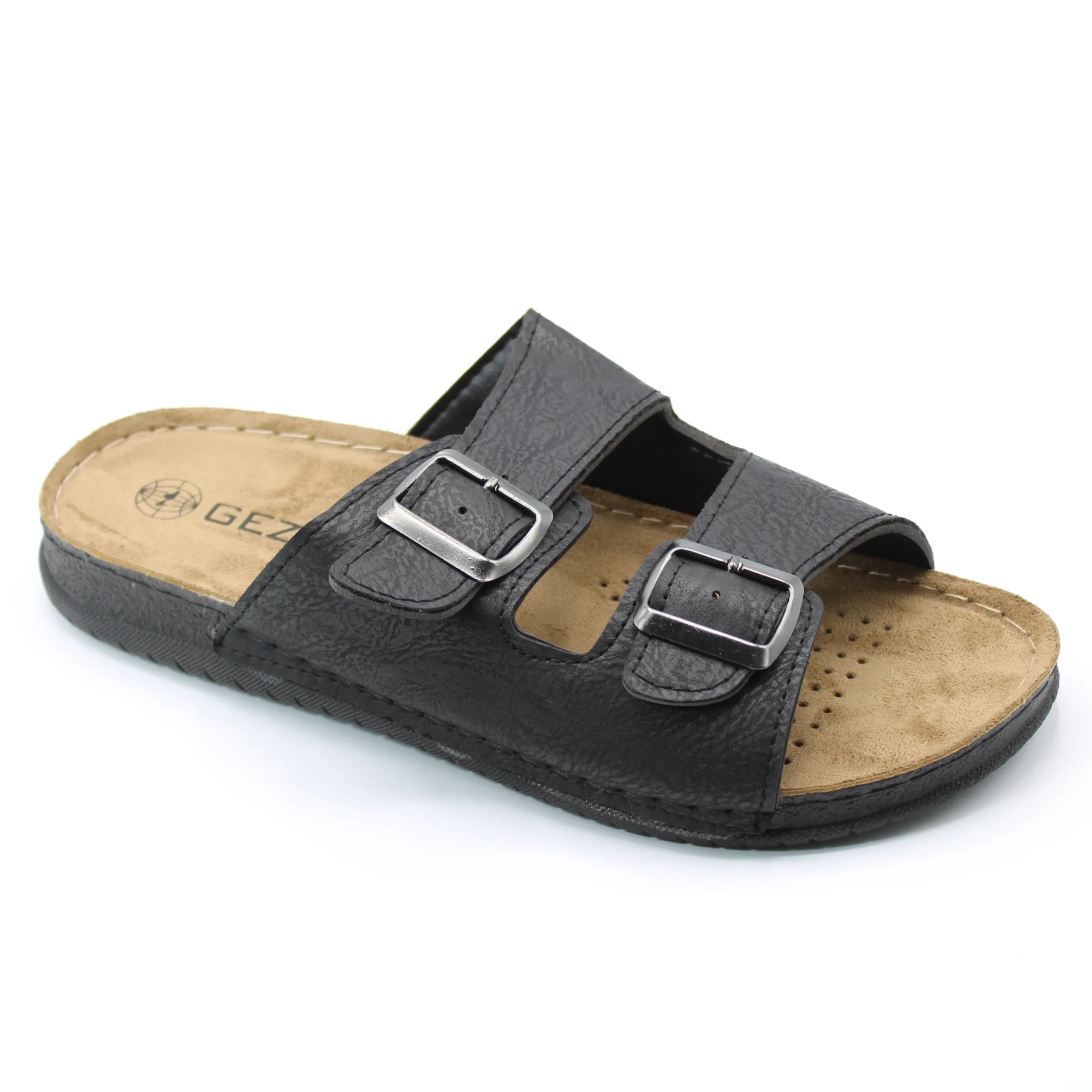 Мужские летние шлепанцы черного цвета GEZER BS02-793