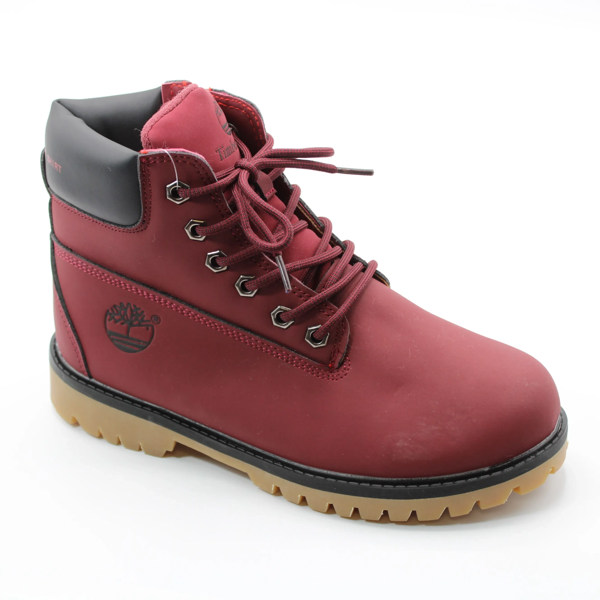 Женские зимние ботинки бордового цвета TIMBERLAND BS02-899