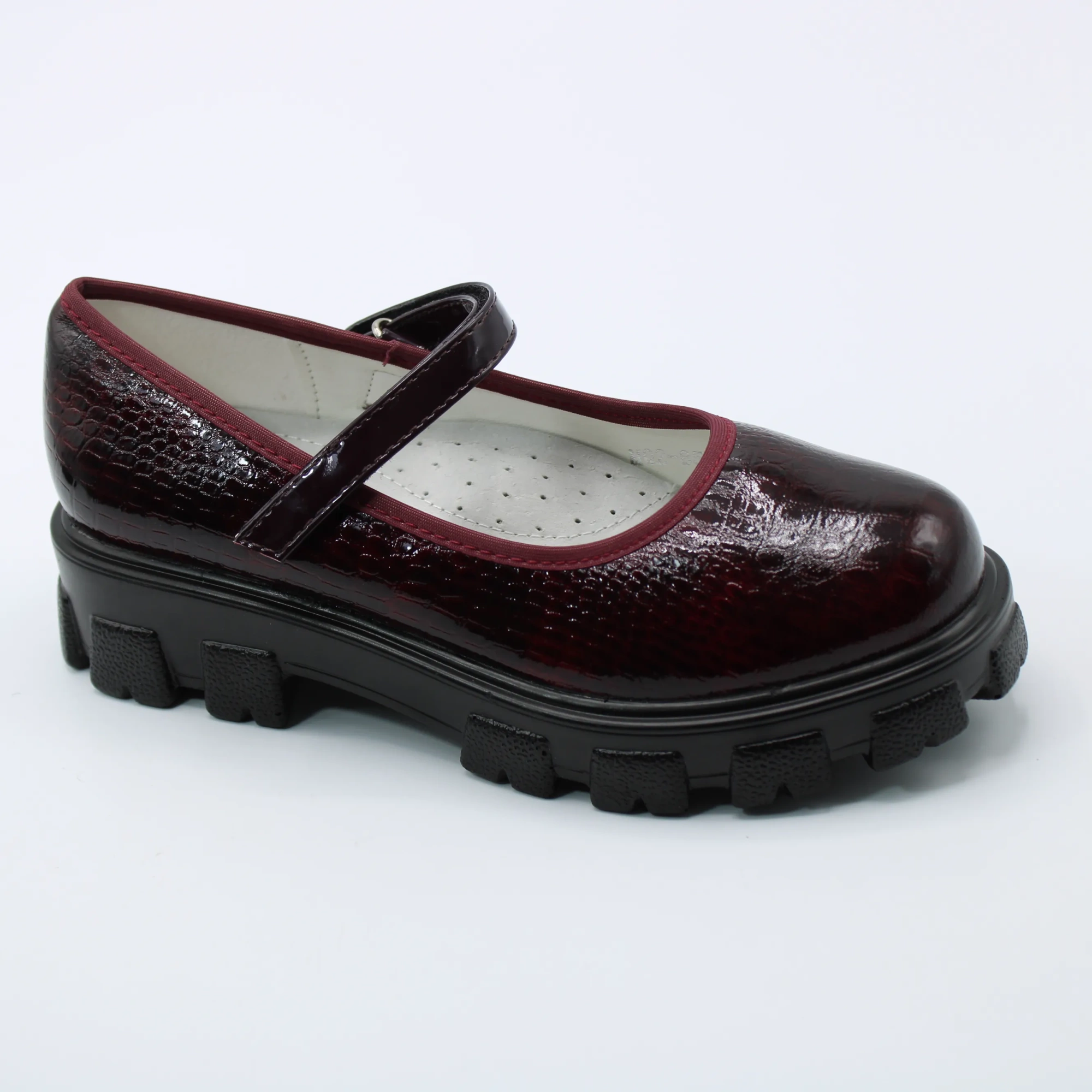 Детские летние туфли бордового цвета КУМИР BS03-2256