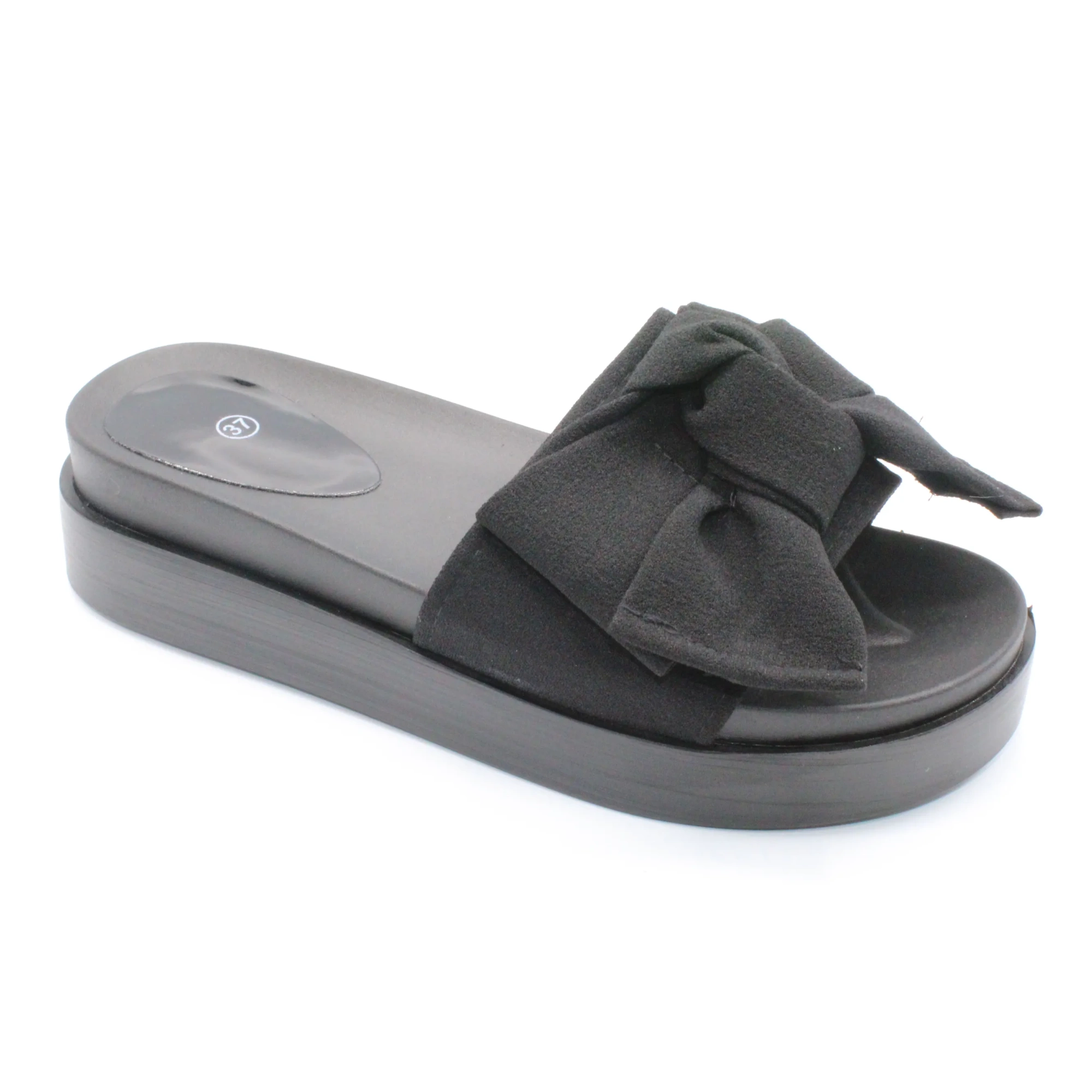 Женские летние шлепанцы черного цвета SANYIDIN BS02-1149