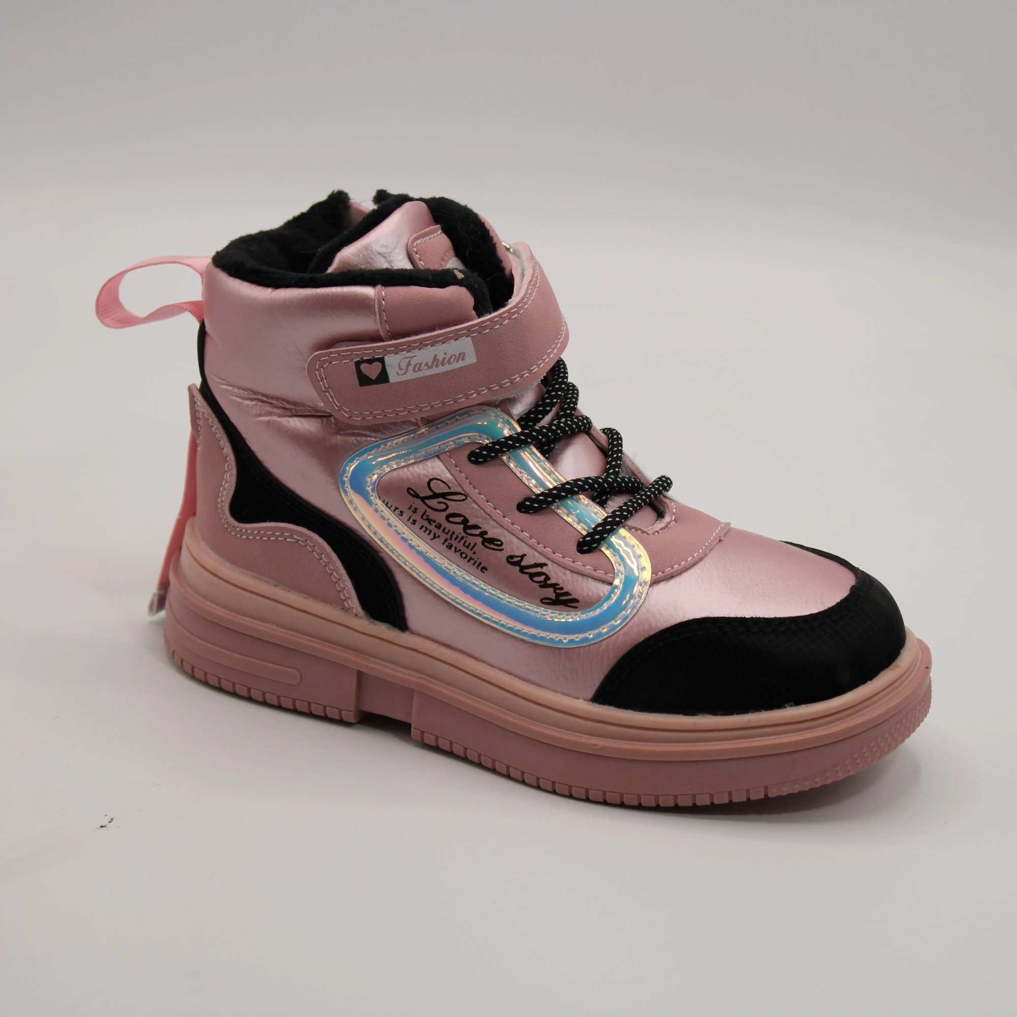Детские ботинки розового цвета BESSKY BS05-812
