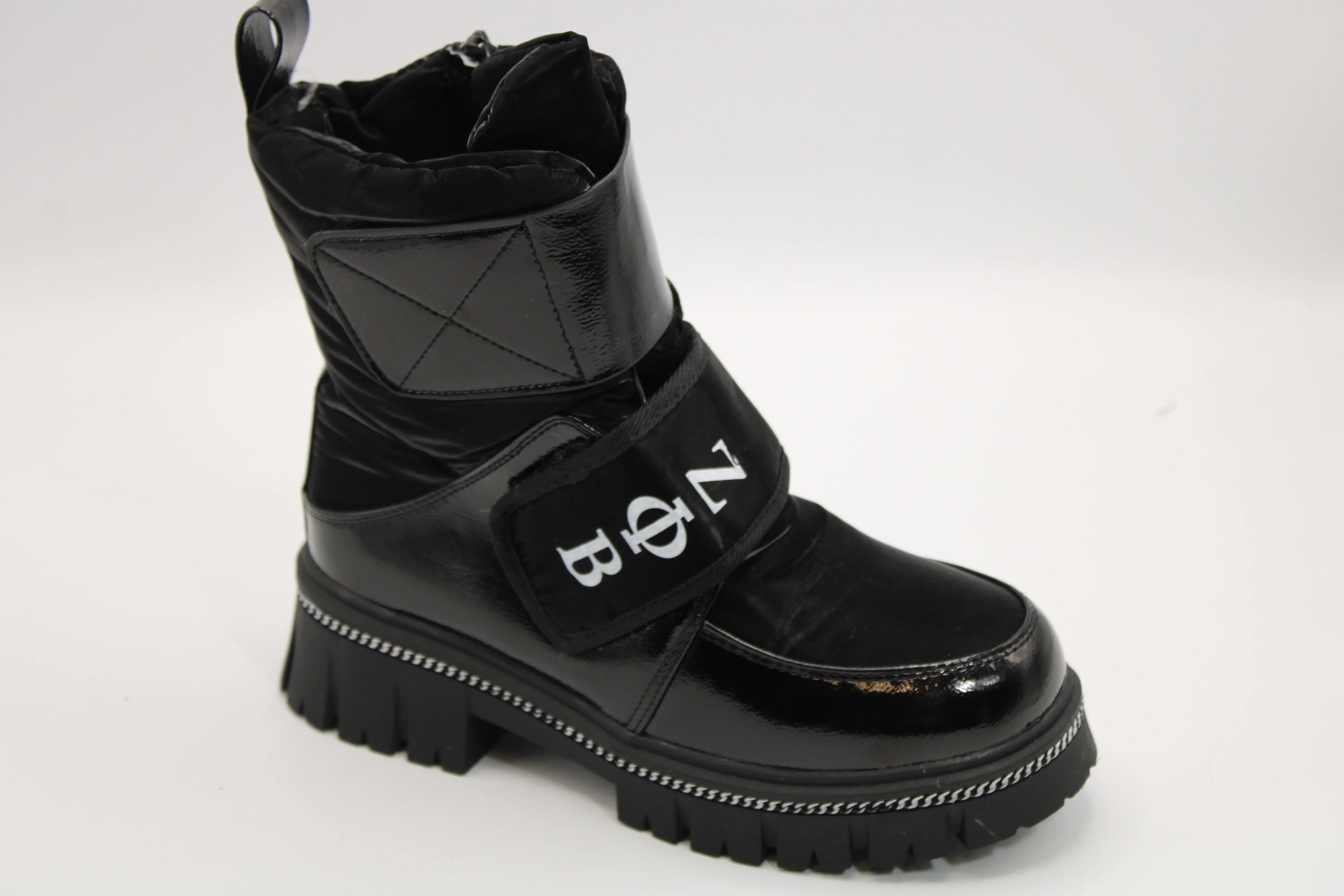 Детские ботинки черного цвета BOYS AND GIRLS BS03-3134