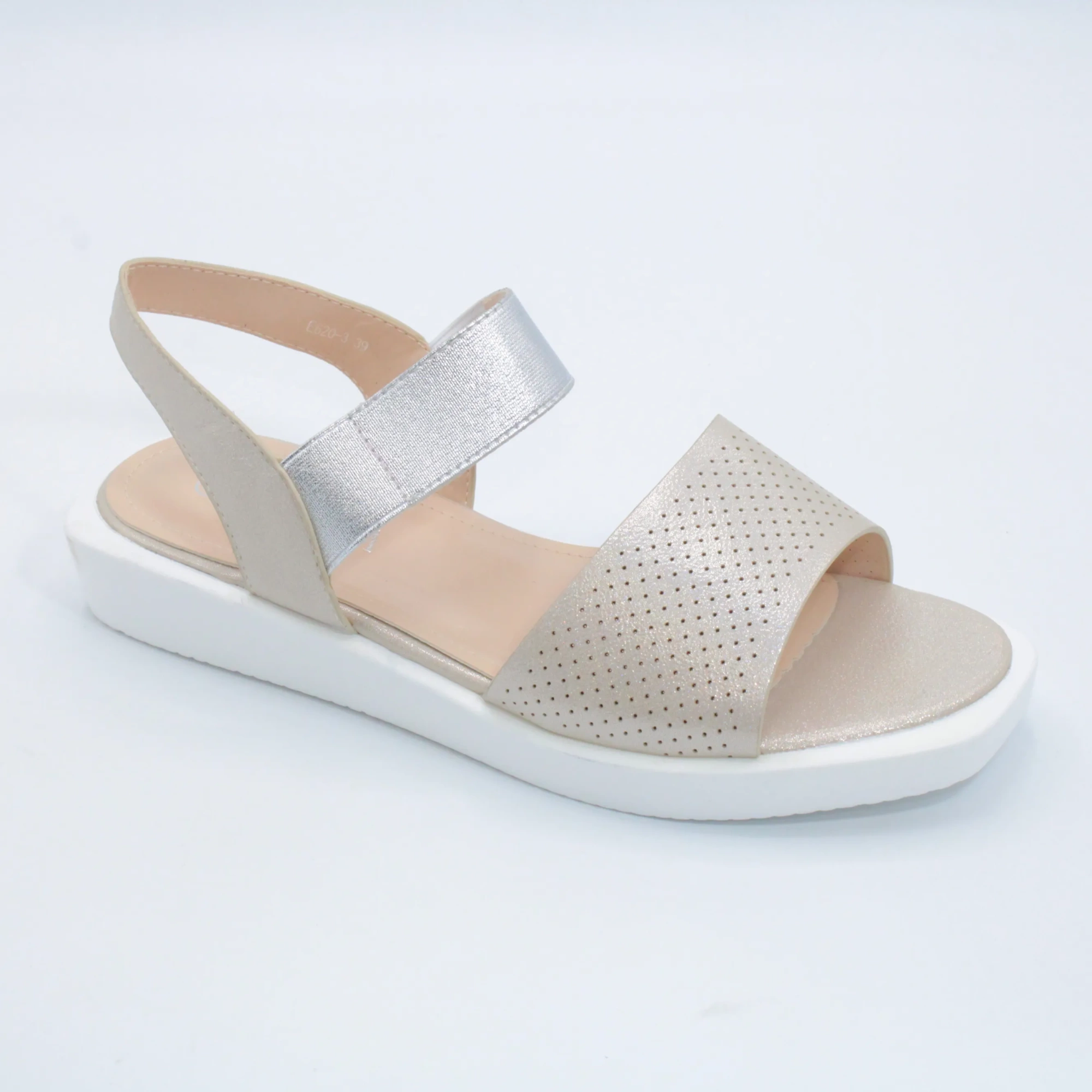 Женские летние босоножки бежевого цвета LORETTA BS02-1196