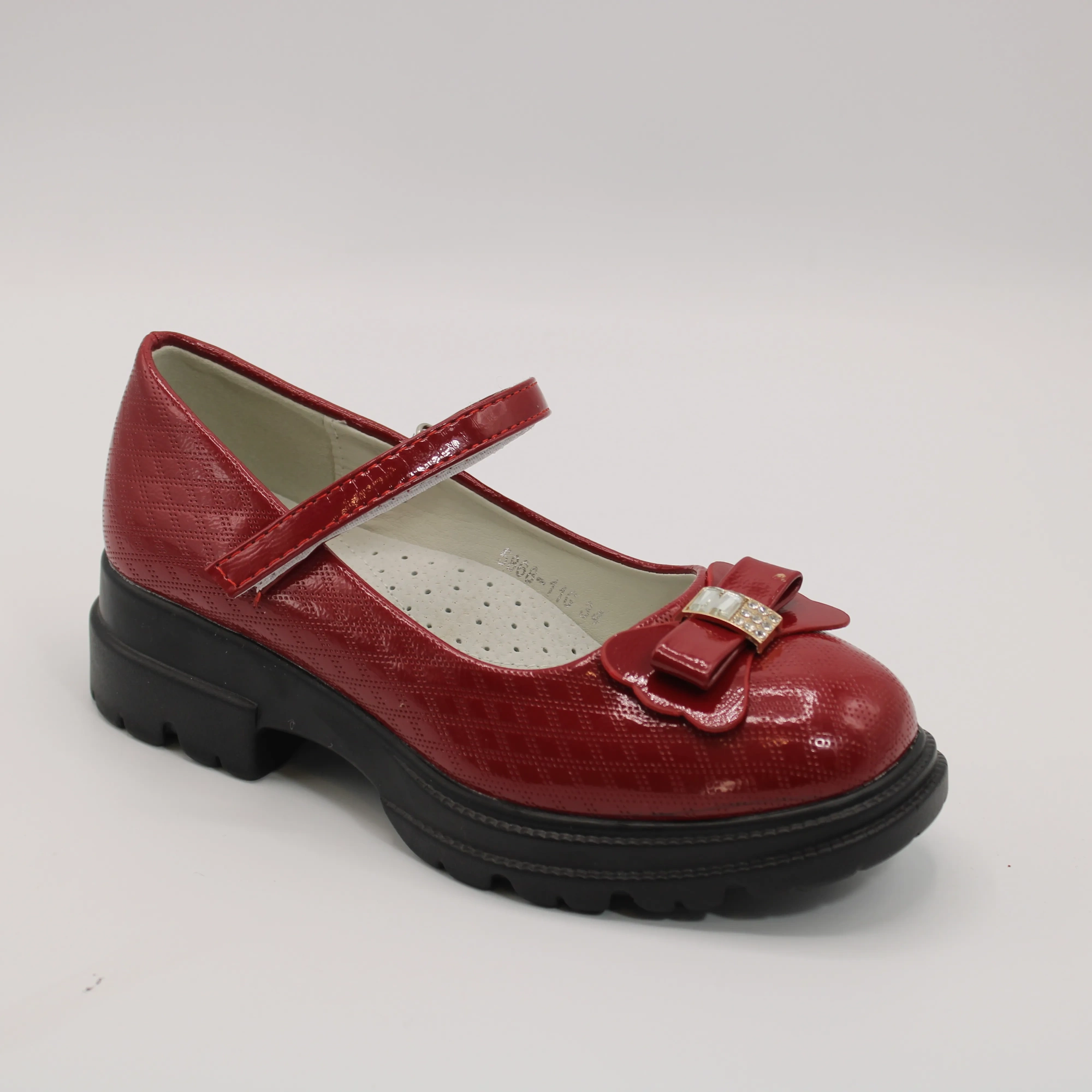 Детские туфли красного цвета BOYS AND GIRLS BS05-653