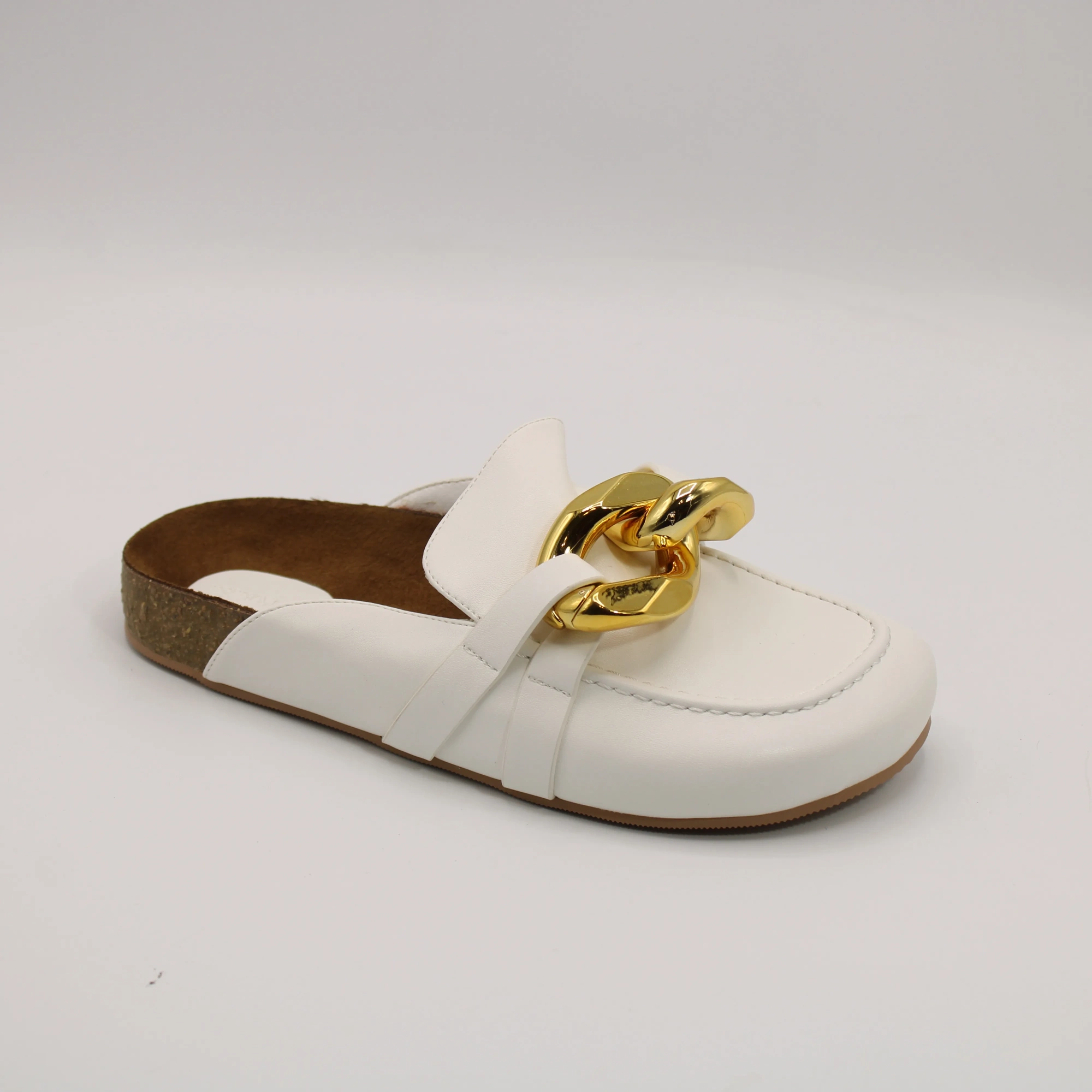 Женские сабо белого цвета белого цвета TSJIEMAN BS02-1671