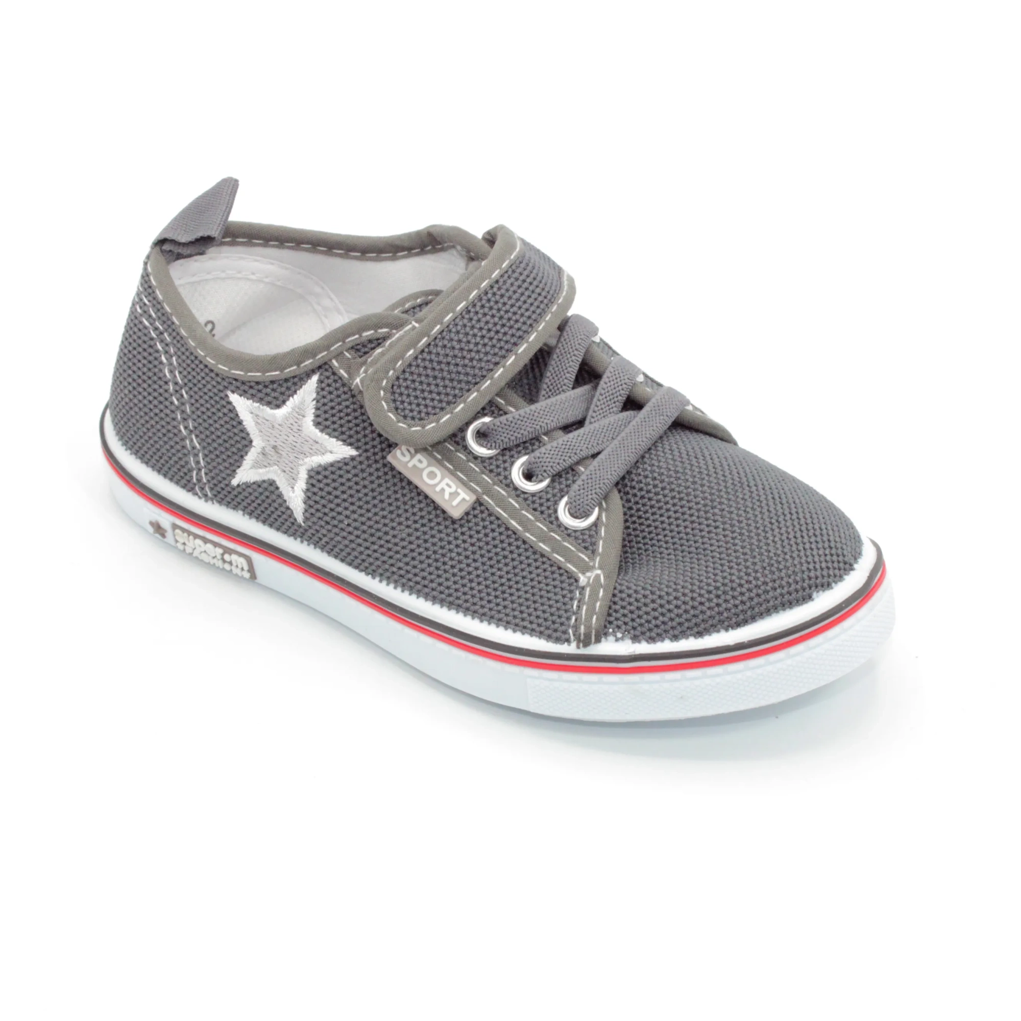 Детские кеды серого цвета SLV BS06-874