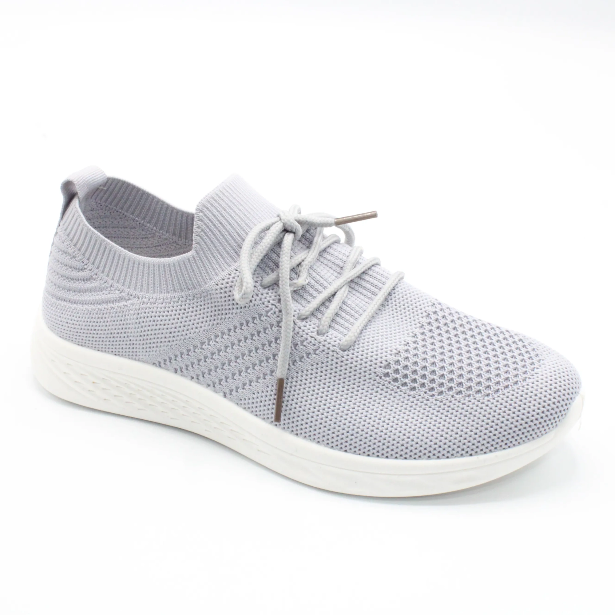 Женские весенние слипоны серого цвета КОРОЛЬ ДЕРЕВО BS01-1012