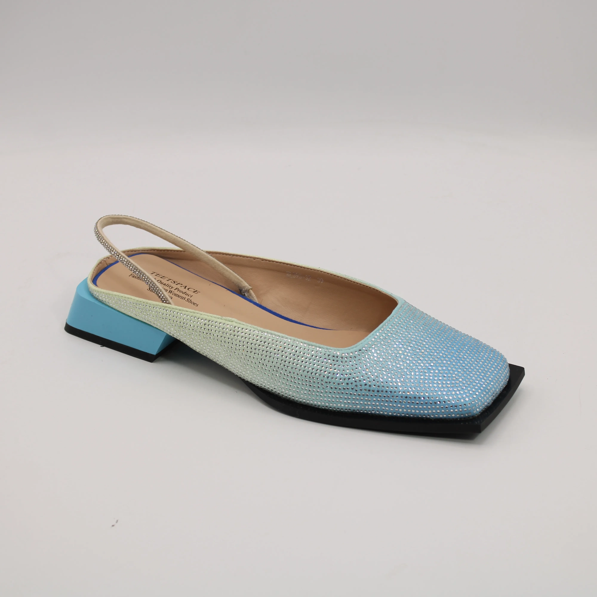 Женские босоножки голубого цвета TEETSPACE BS02-1675