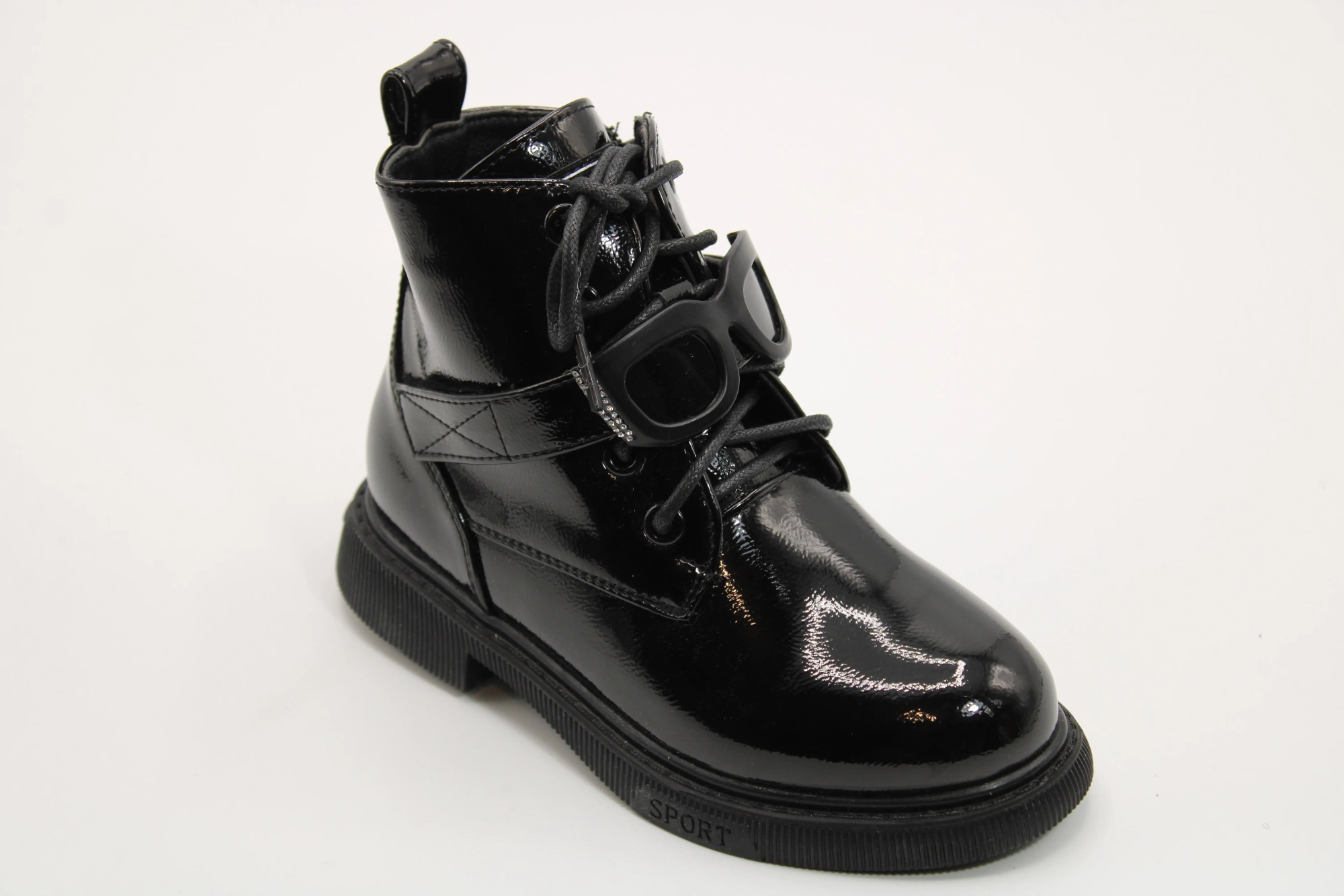 Детские ботинки черного цвета ТОТОШКА BS03-3119