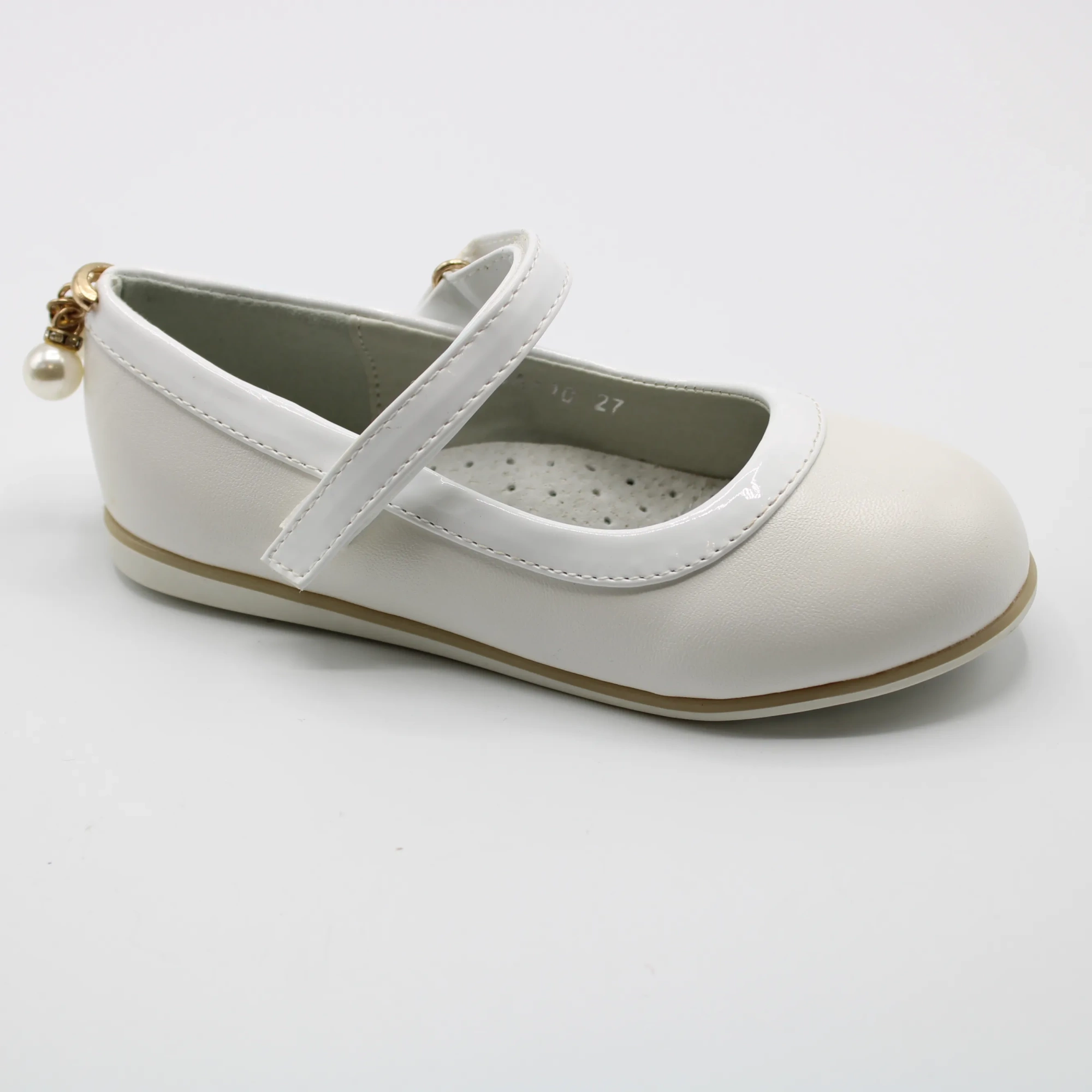 Детские осенние туфли белого цвета BONADDA BS06-306