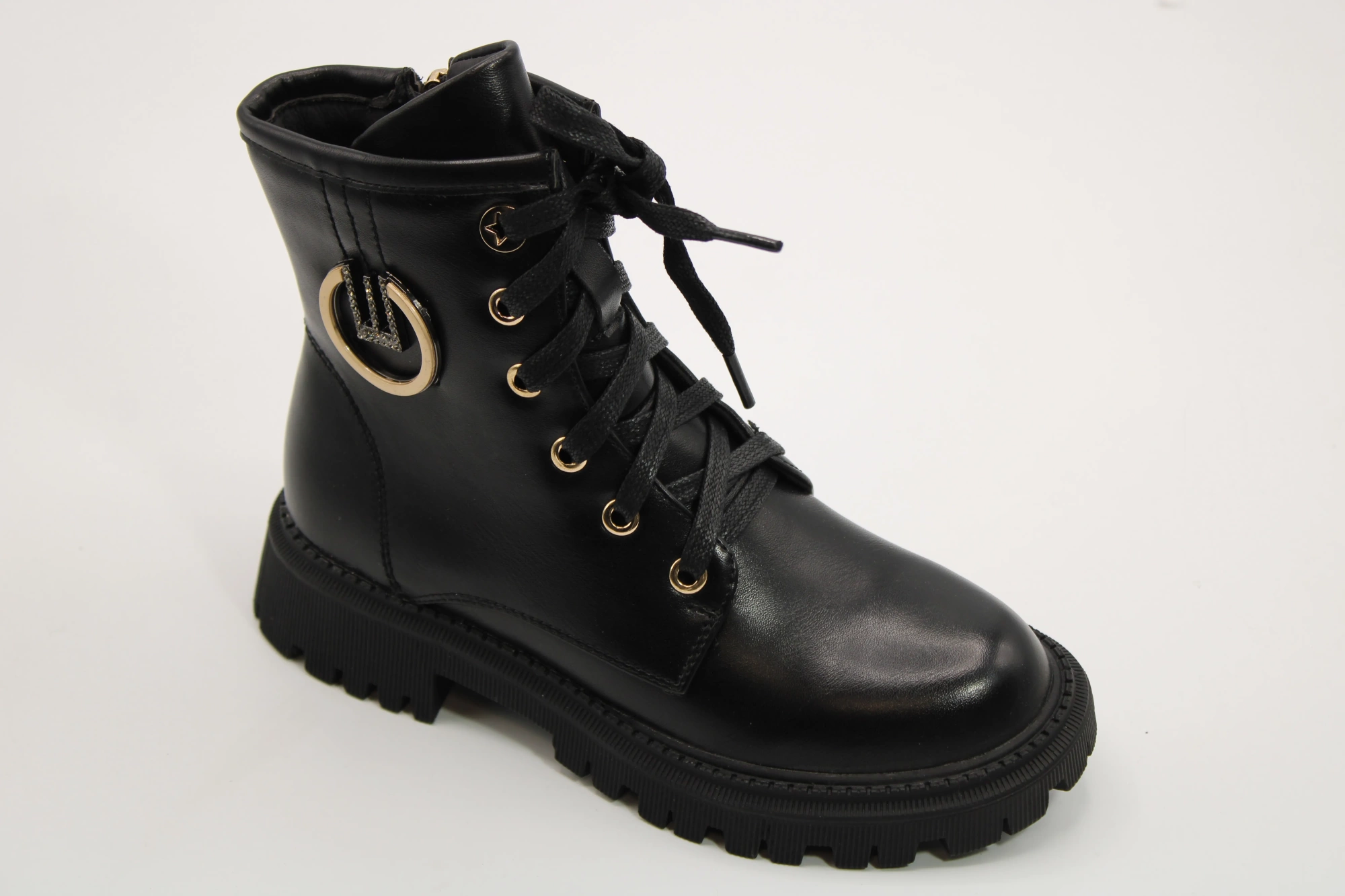 Детские ботинки черного цвета КАЛОРИЯ BS03-3109