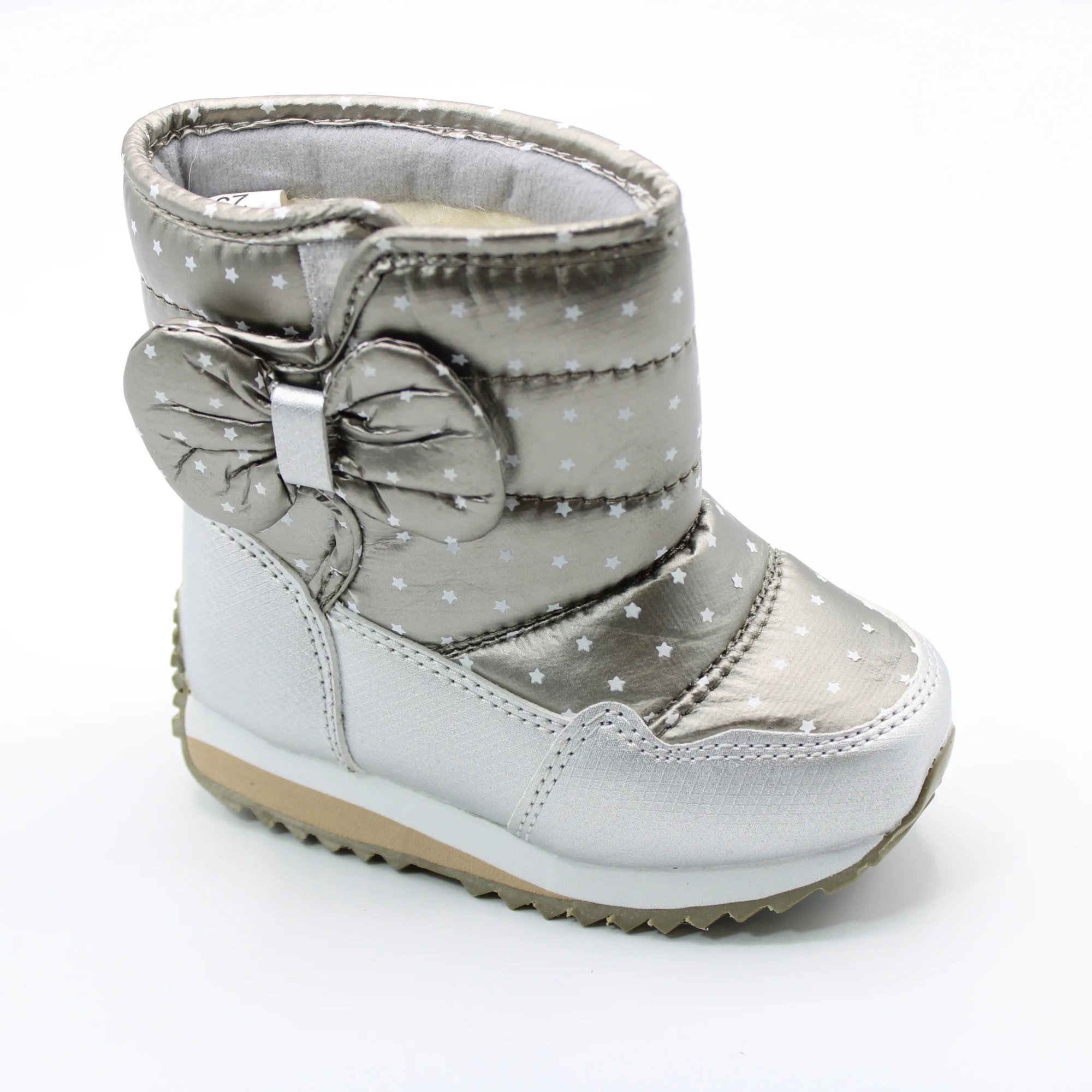 Детские зимние дутики серебряного цвета М.МИЧИ BS03-2398