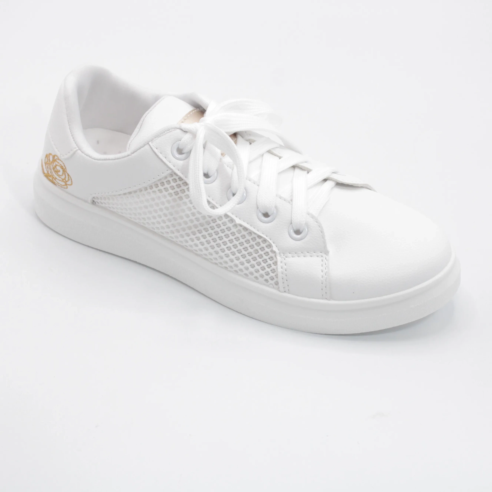 Женские летние кеды белого цвета BS02-1193