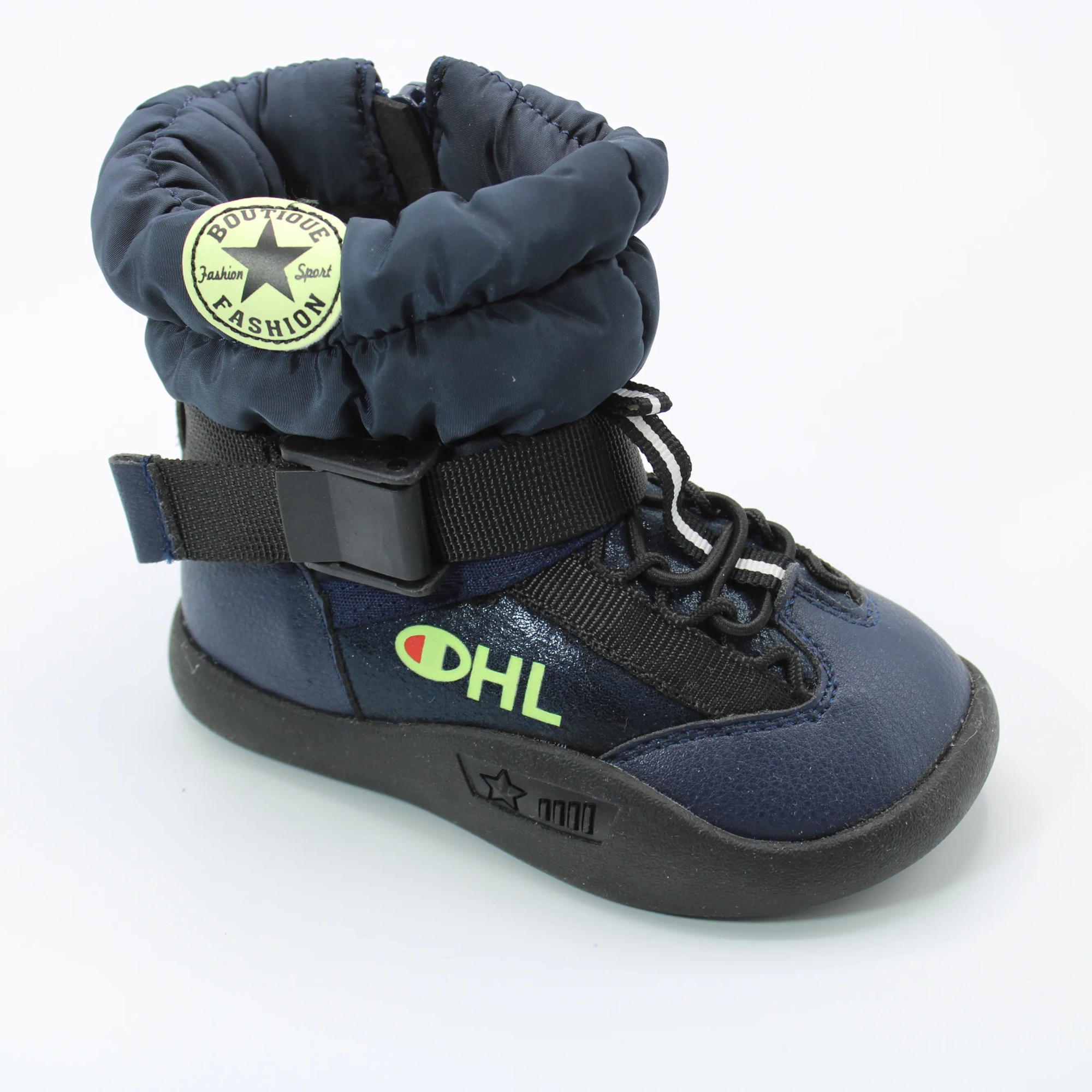 Детские зимние дутики синего цвета КАПИТОШКА BS06-422