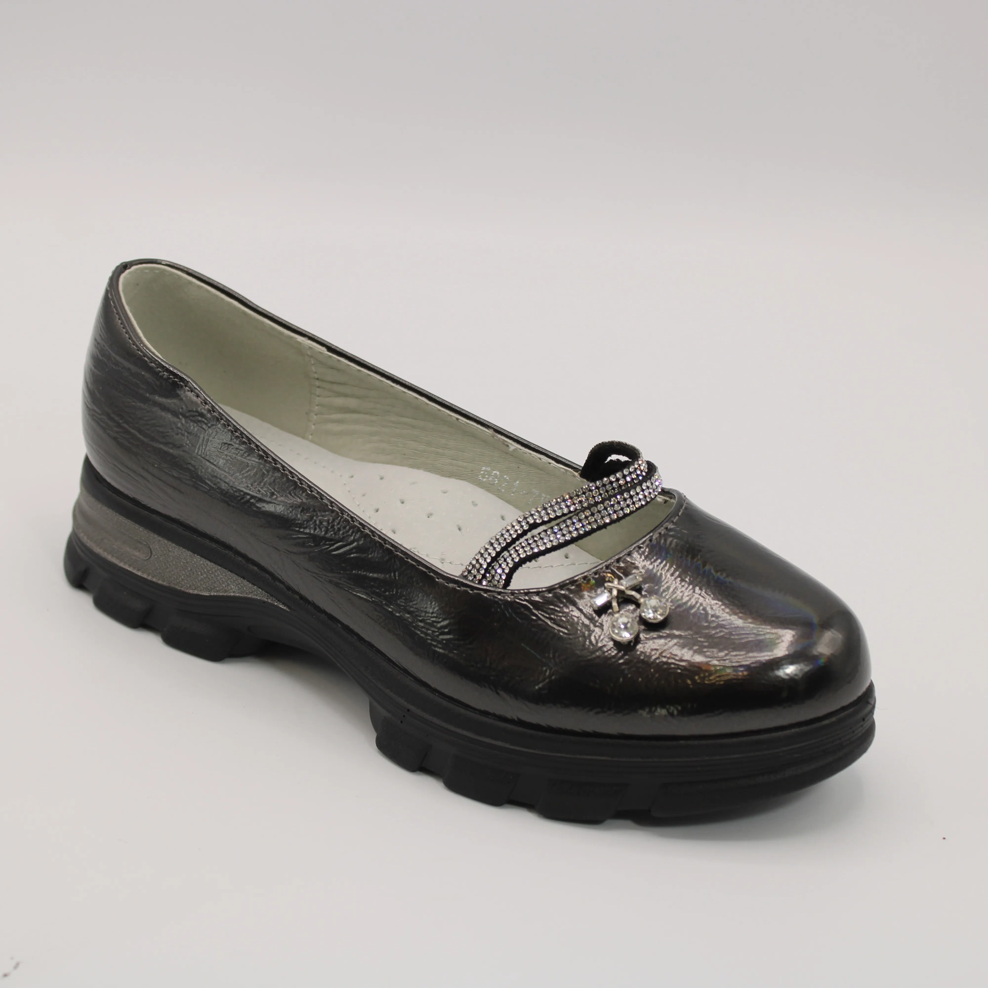 Детские туфли черного цвета BOYS AND GIRLS BS05-650