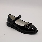Детские туфли черного цвета ИРИНА BS06-1155
