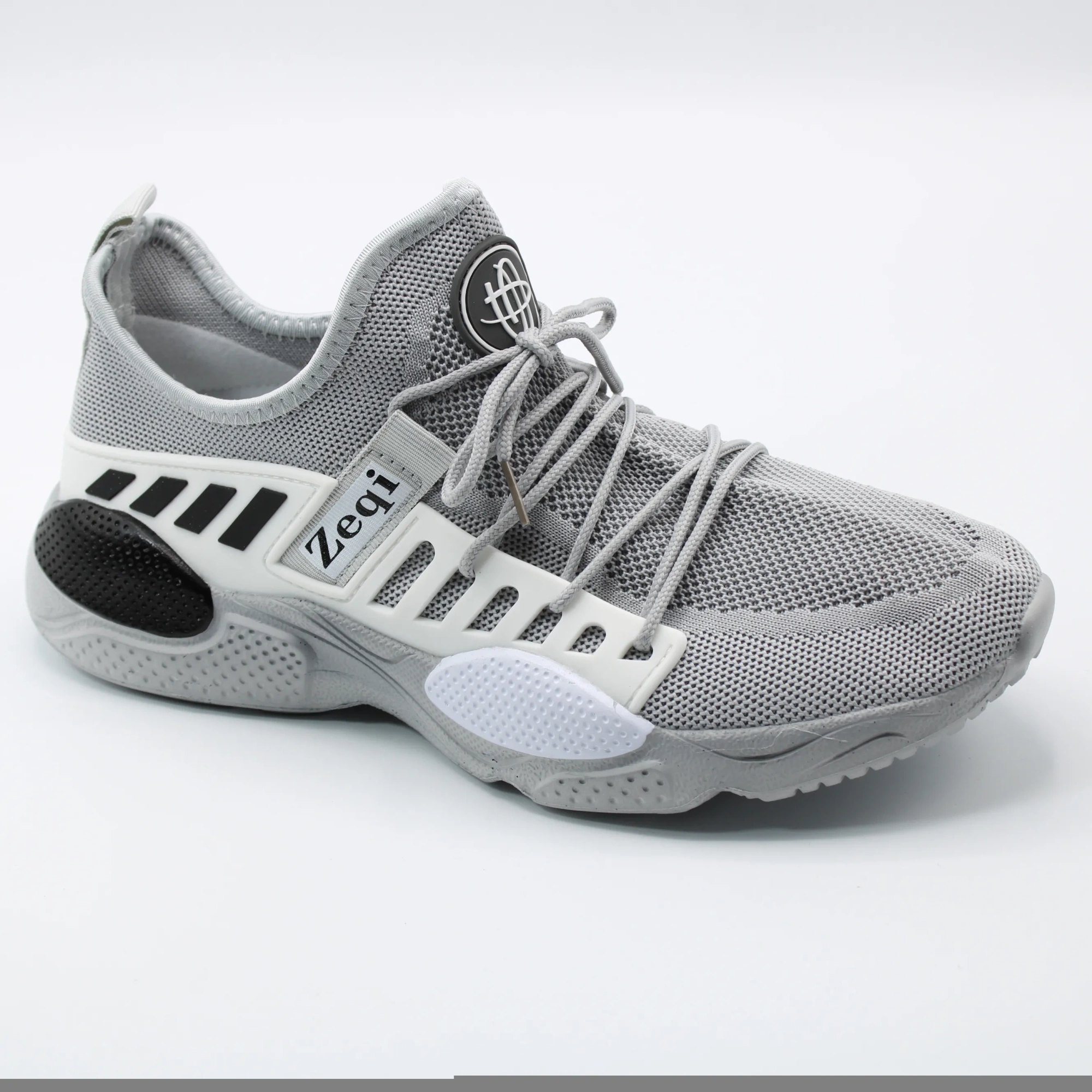 Мужские весенние кроссовки серого цвета ZEQI BS02-737