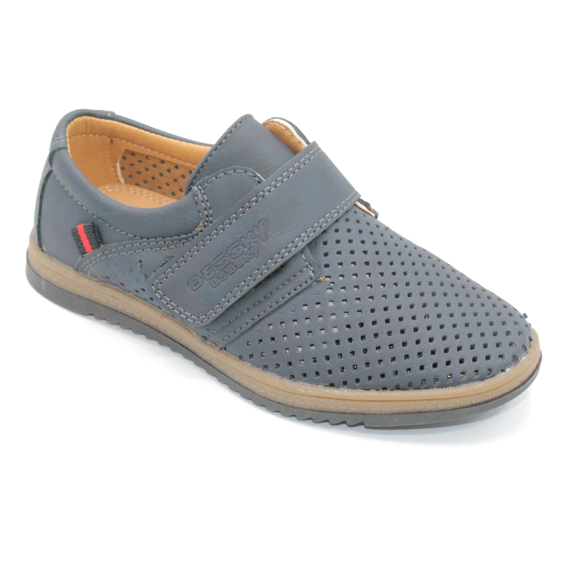 Детские туфли серого цвета BESSKY BS06-879