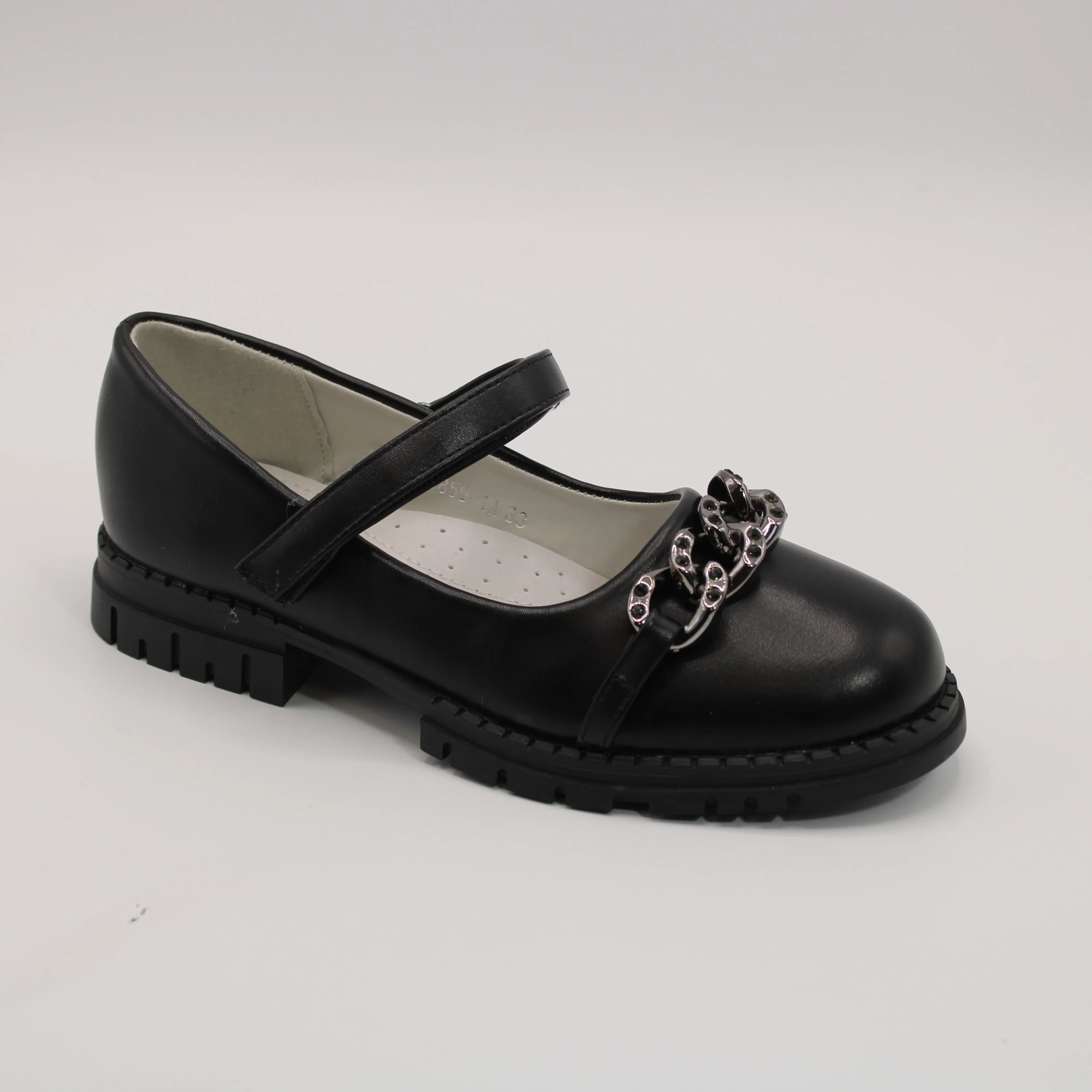 Детские туфли черного цвета BOYS AND GIRLS BS05-646