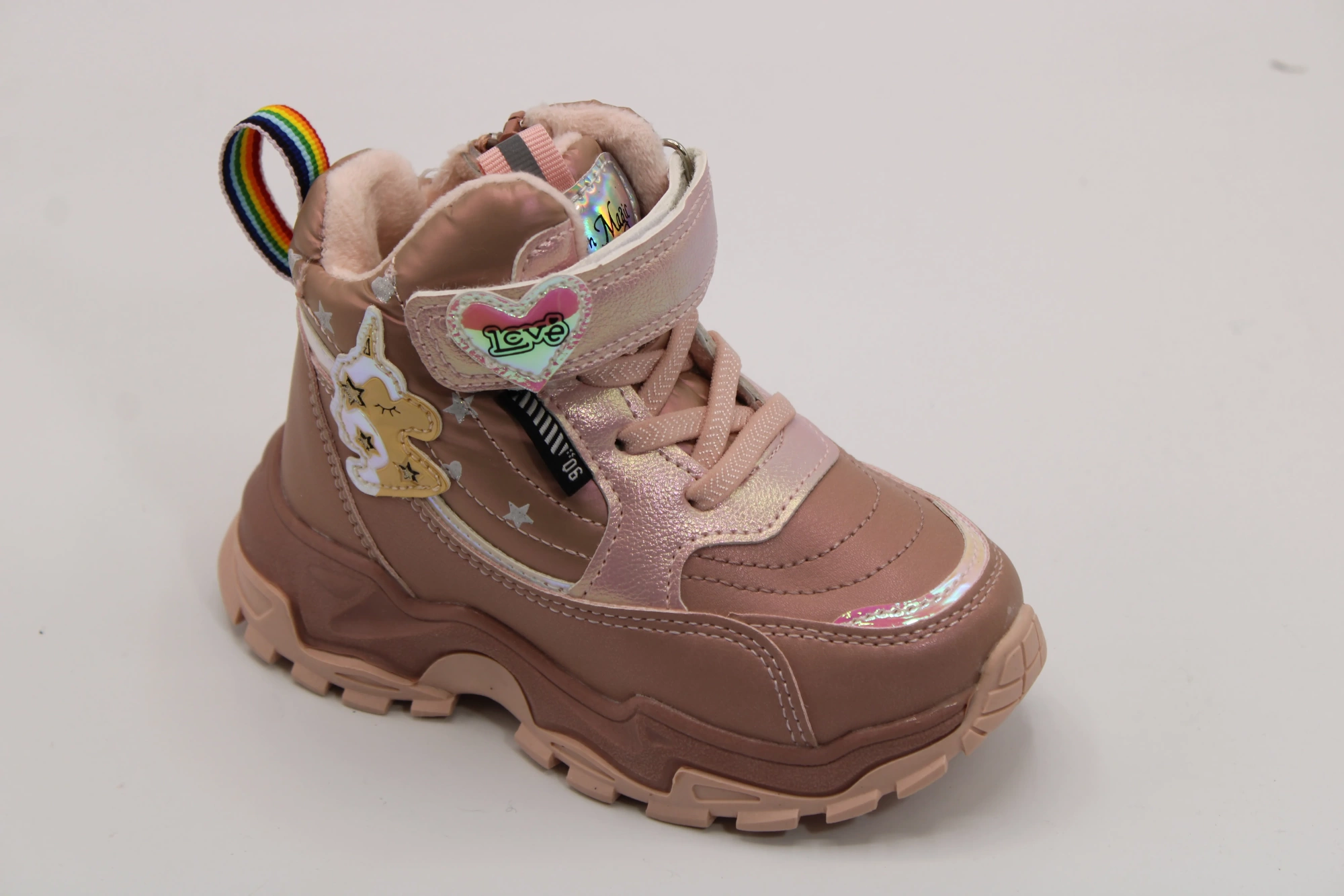 Детские ботинки розового цвета JONG.GOLF BS03-3138