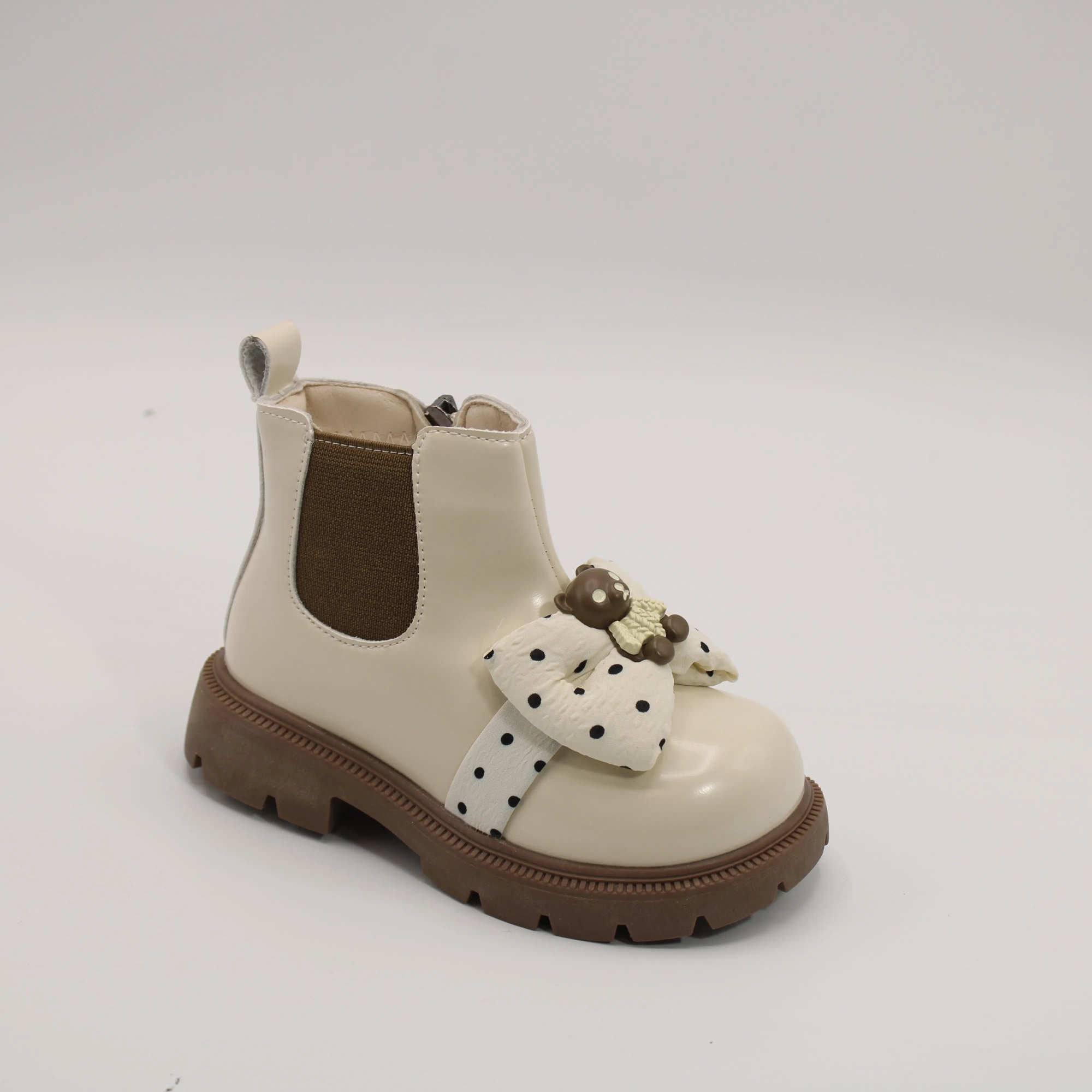 Детские ботинки бежевого цвета КОРОНА BS03-3190