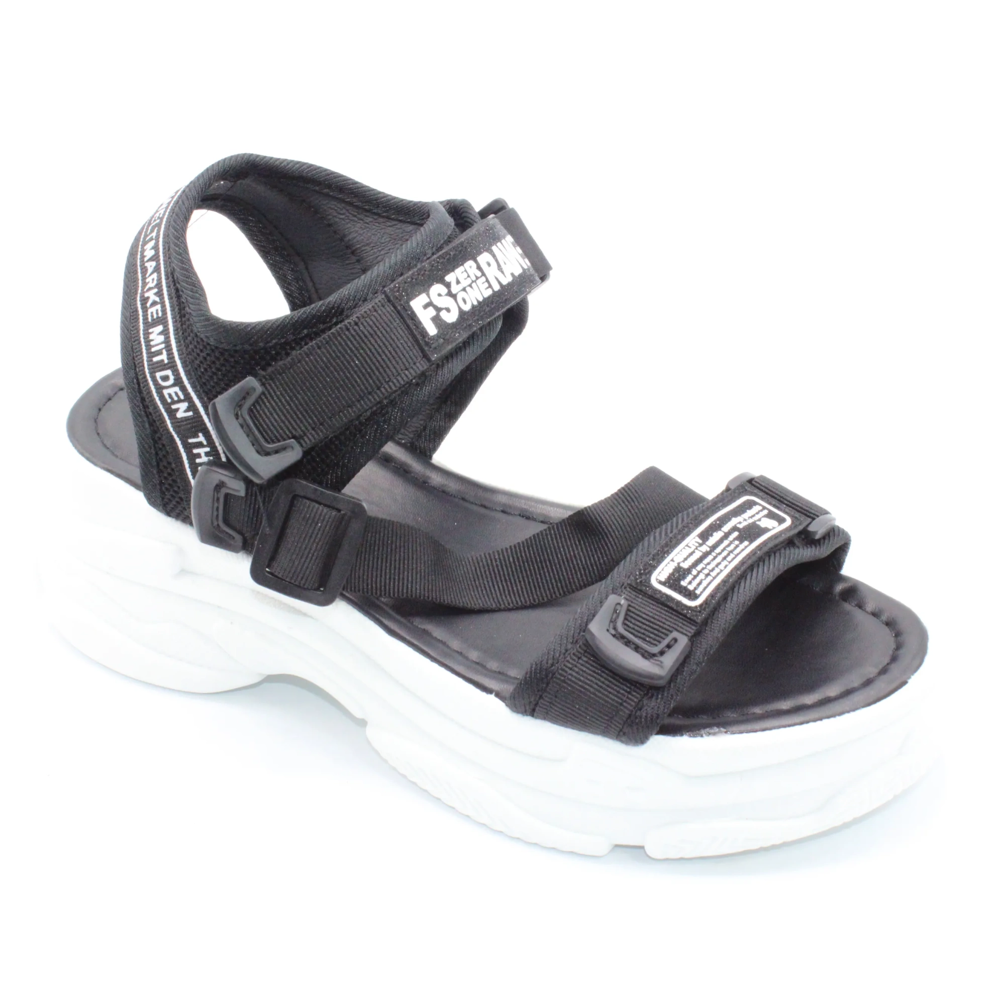 Женские летние босоножки черного цвета SUYIYA BS06-714