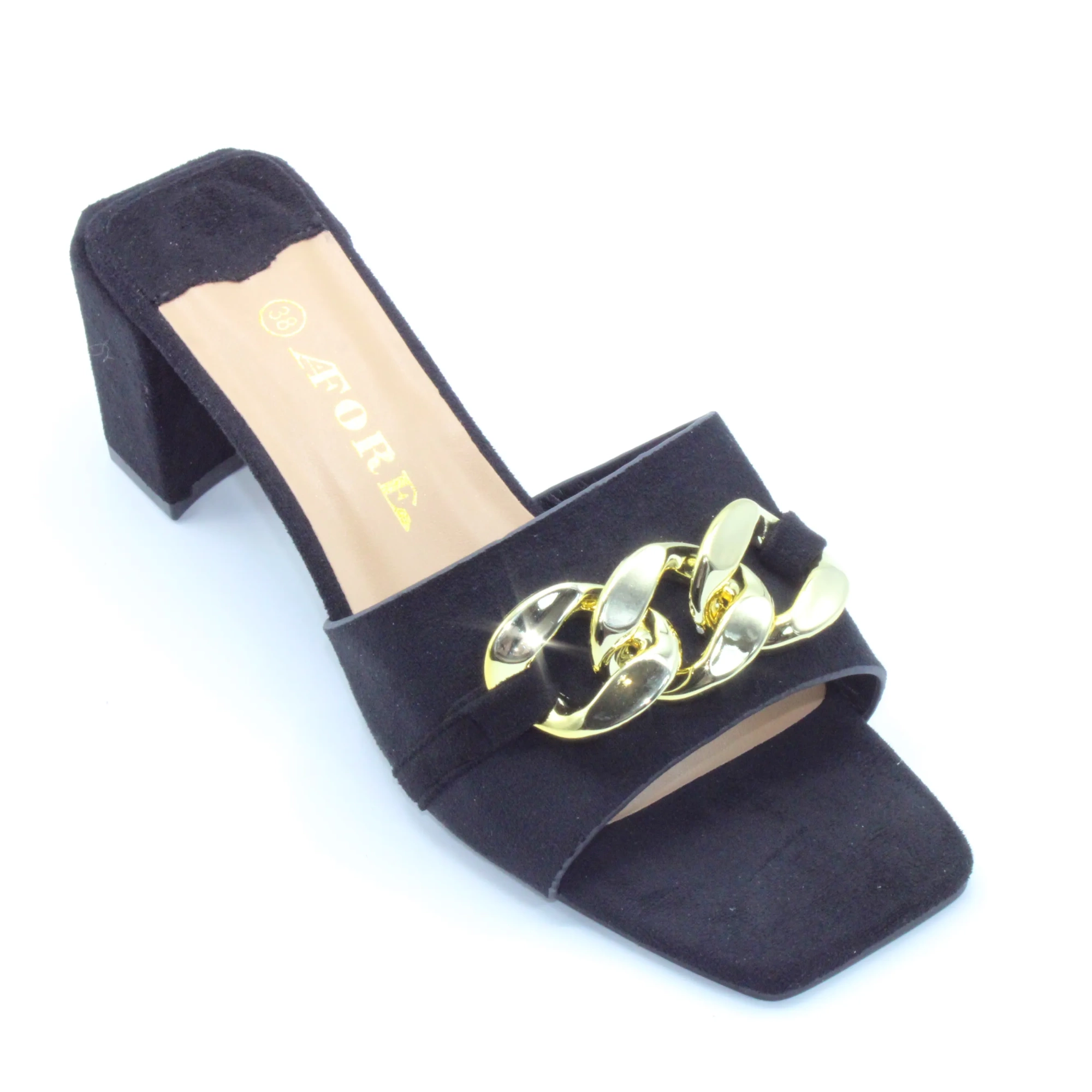 Женские летние шлепанцы черного цвета AFORE BS02-1159