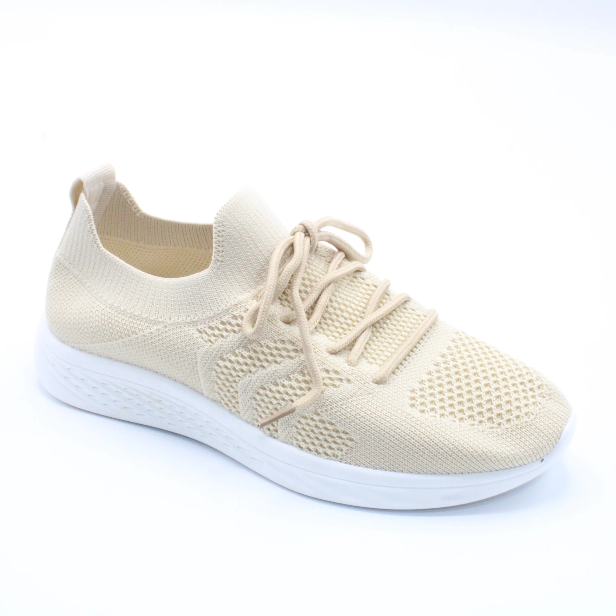 Женские весенние слипоны бежевого цвета КОРОЛЬ ДЕРЕВО BS01-1011