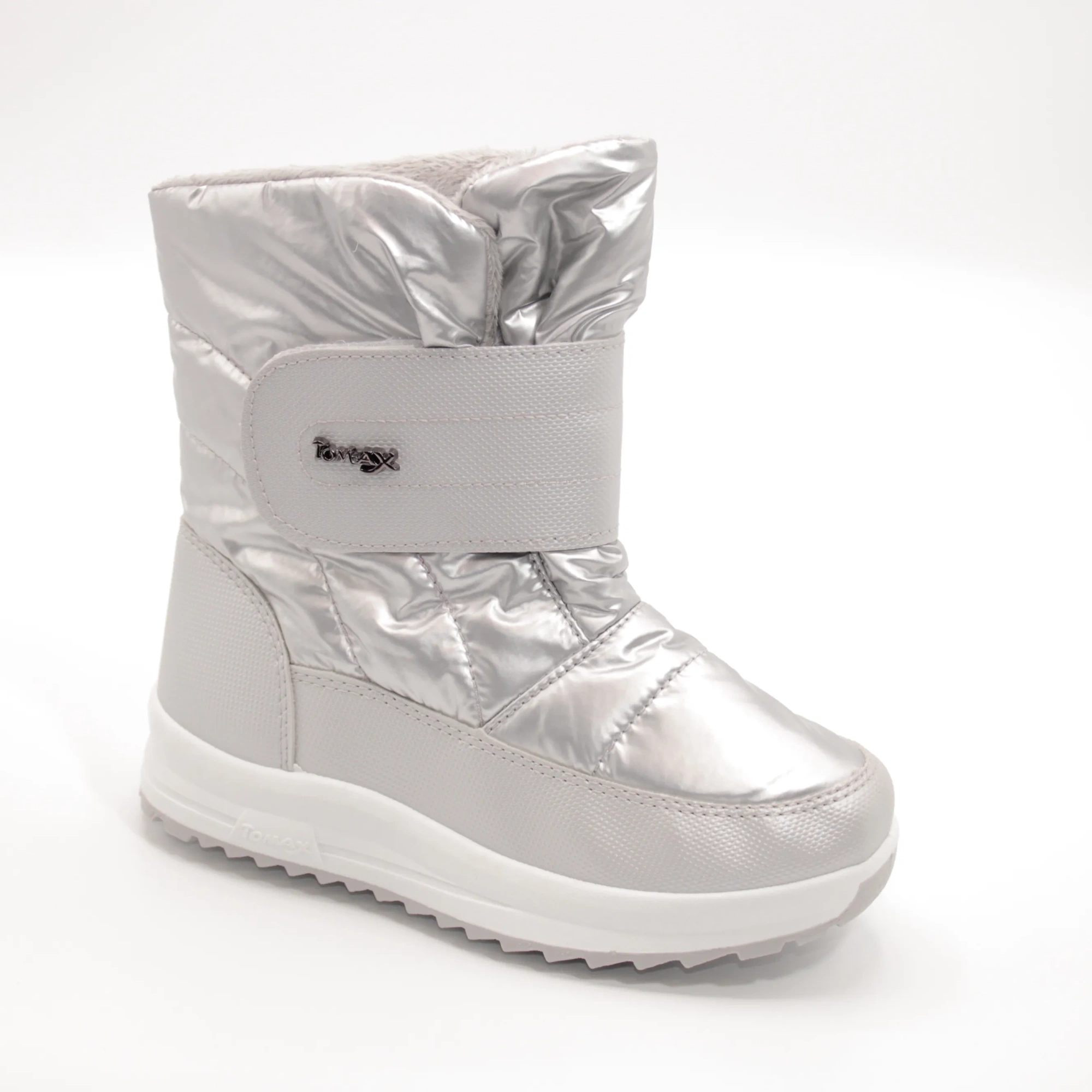 Детские дутики серебряного цвета TOMAX BS03-2836