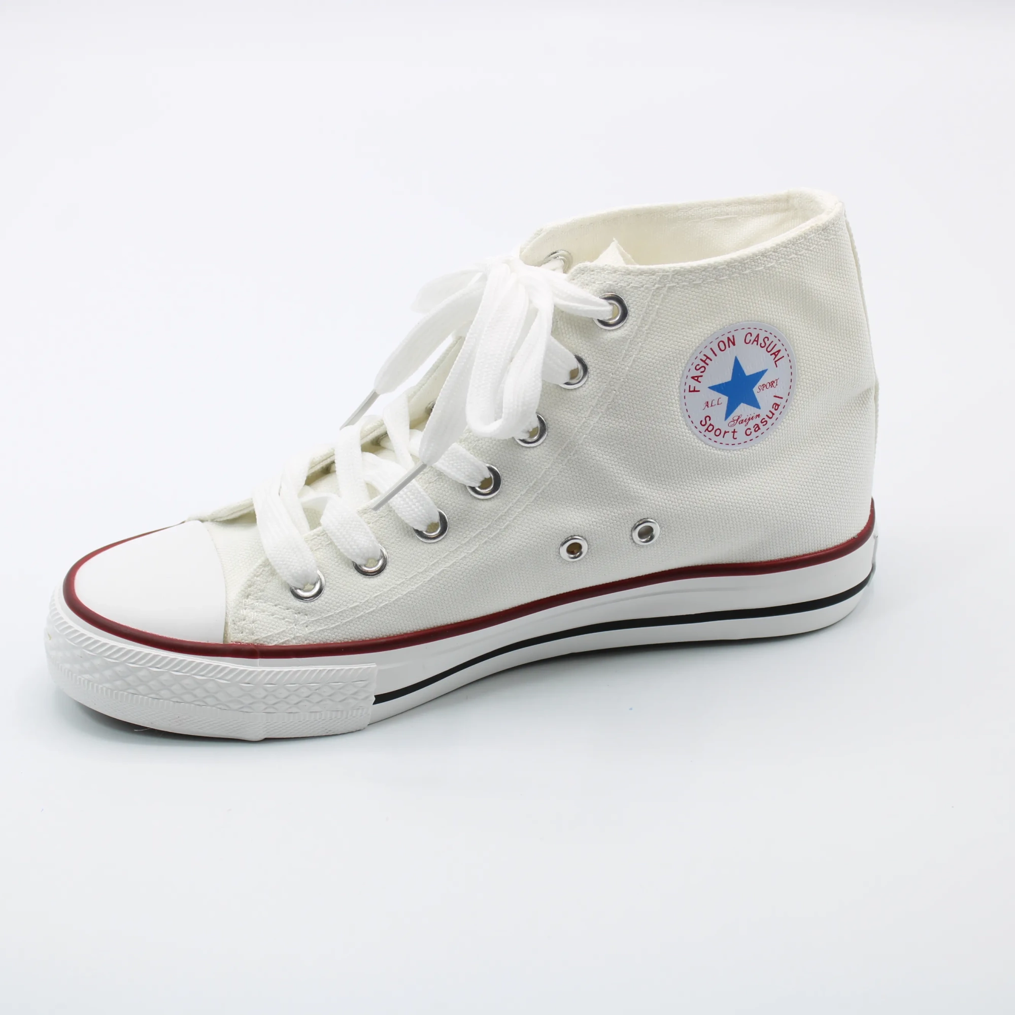 Женские летние кеды белого цвета SAIJUN BS01-772