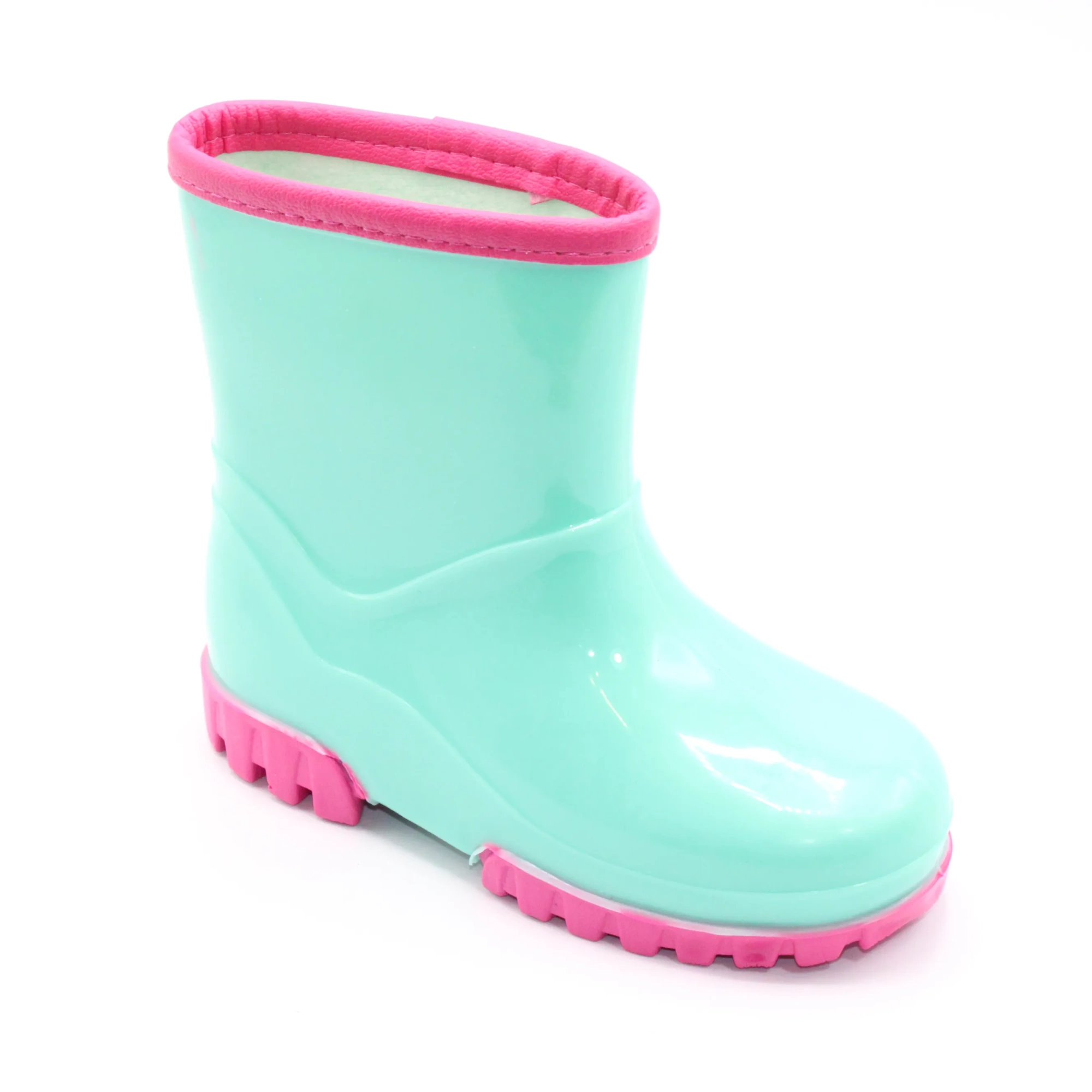 Детские весенние резиновые сапоги салатового цвета М+Д BS03-2638