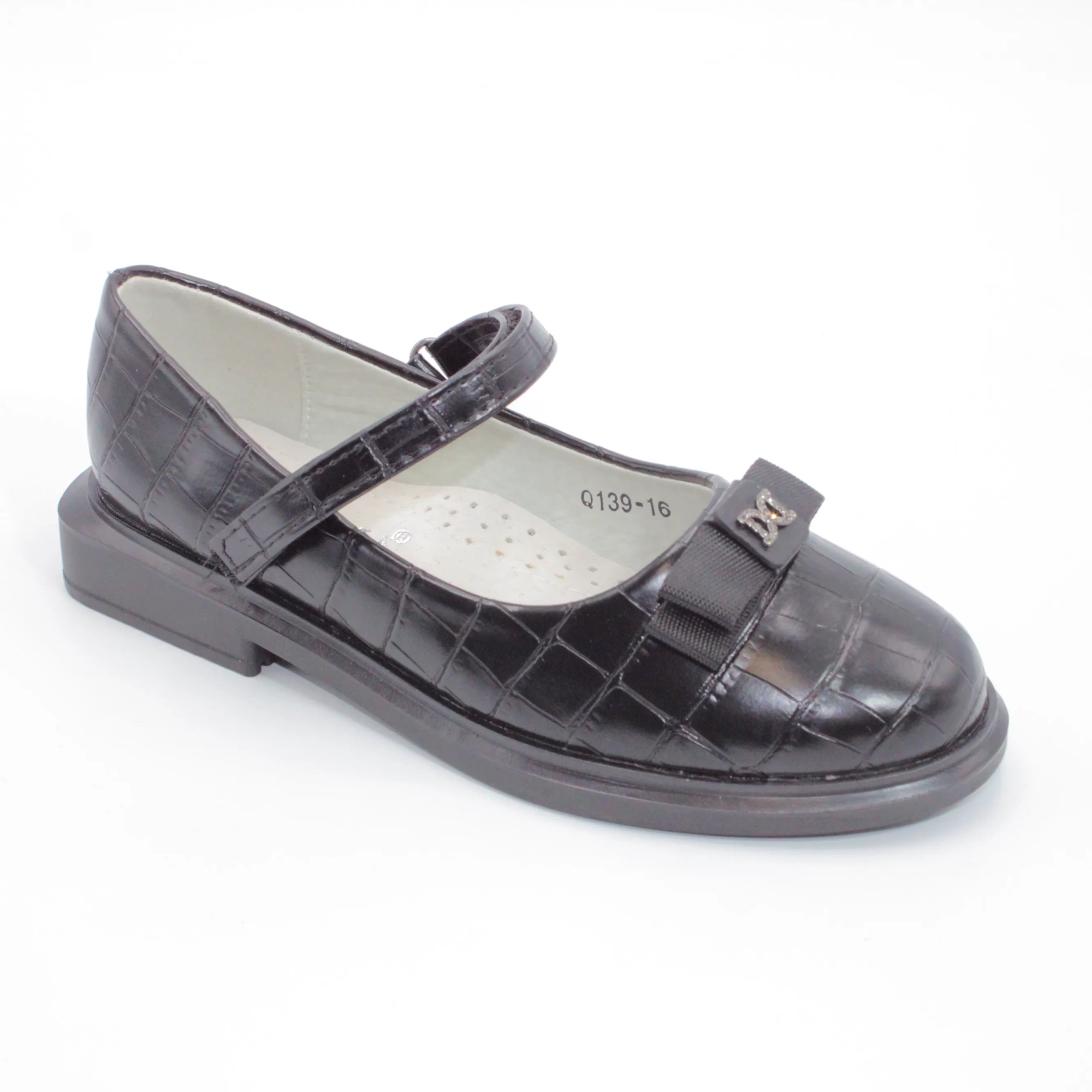 Детские туфли черного цвета ИРИНА BS03-2711