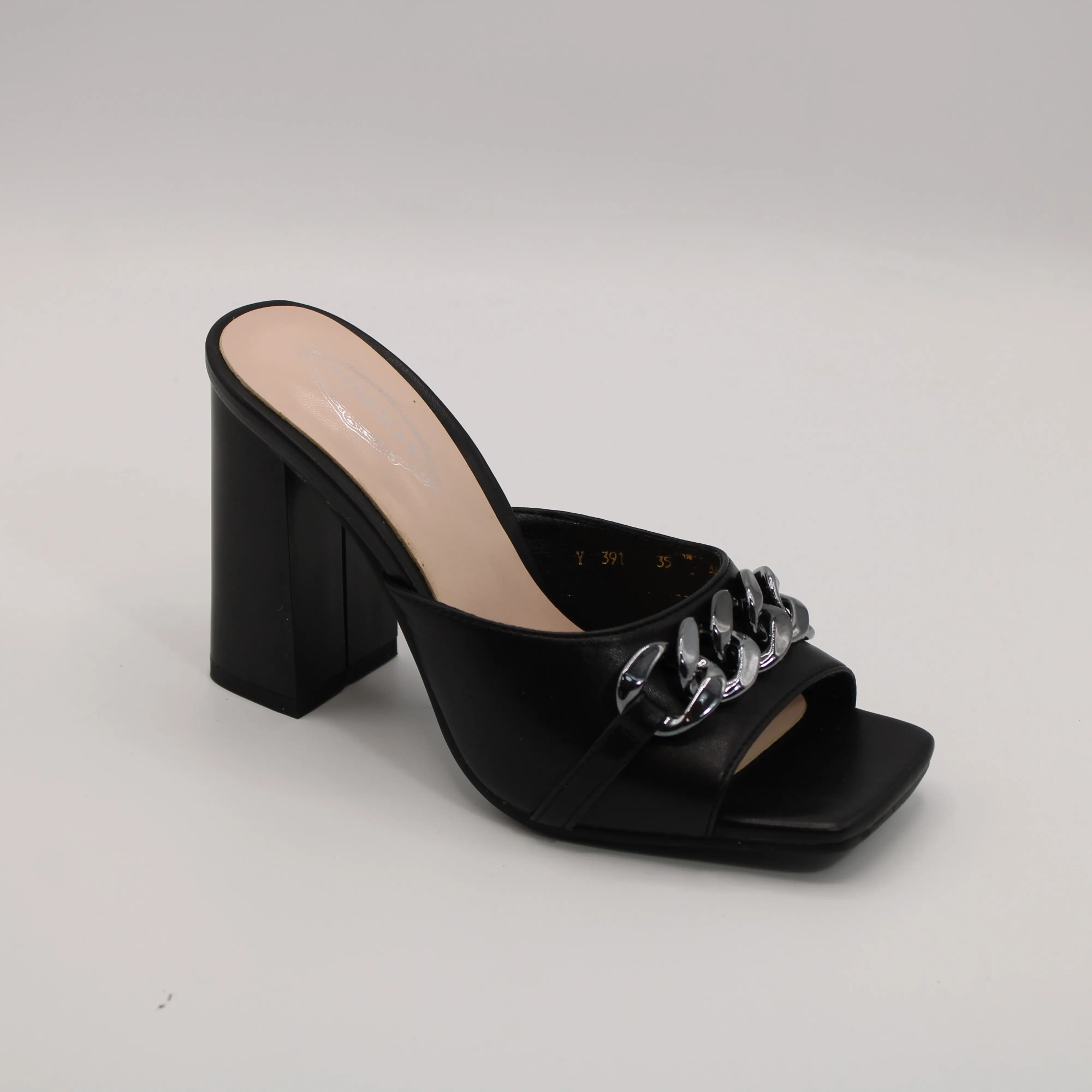 Женские сабо черного цвета TSJIEMAN BS01-1491