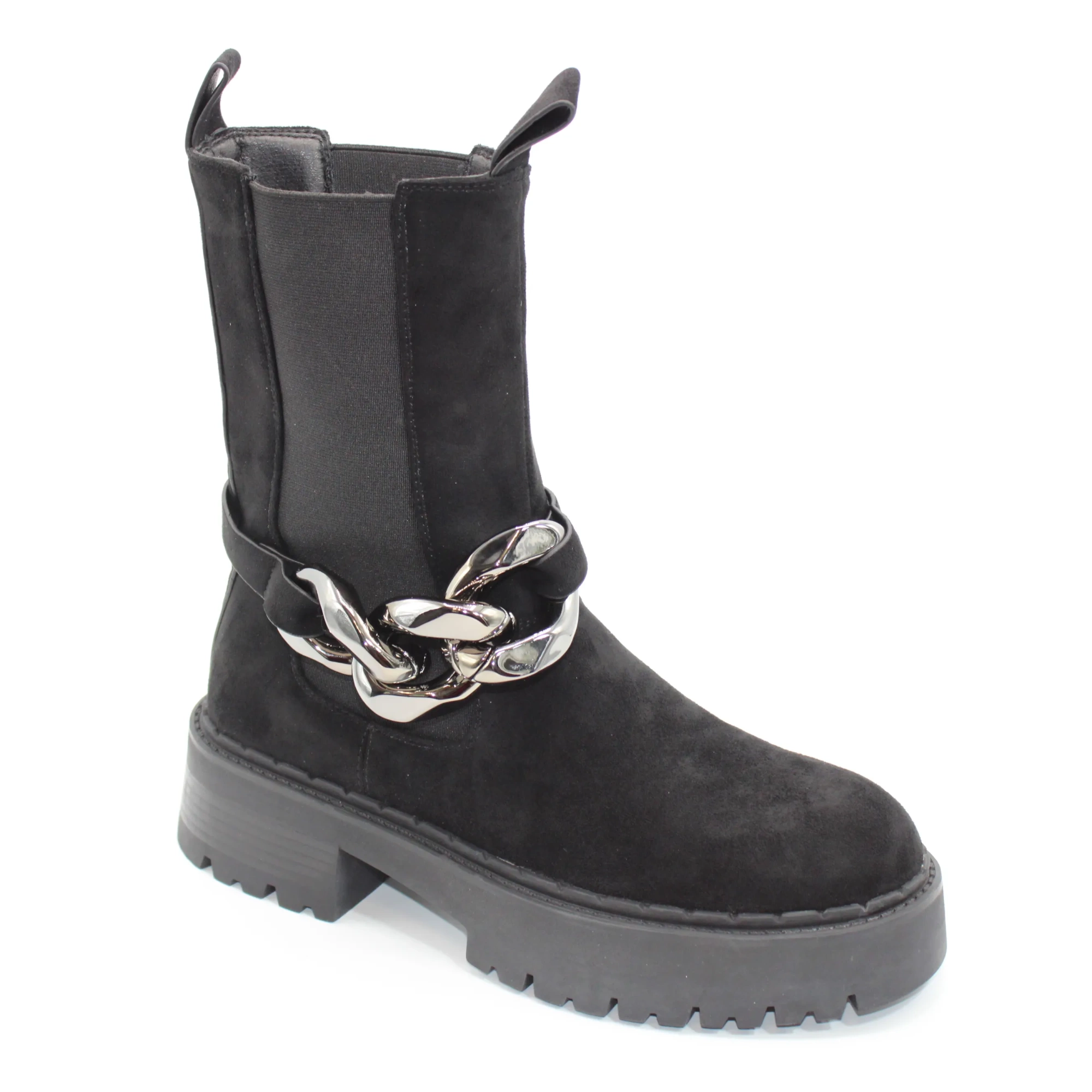 Женские ботинки черного цвета DINIYA BS02-1272