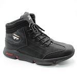 Мужские зимние ботинки черного цвета ZEQI BS01-456