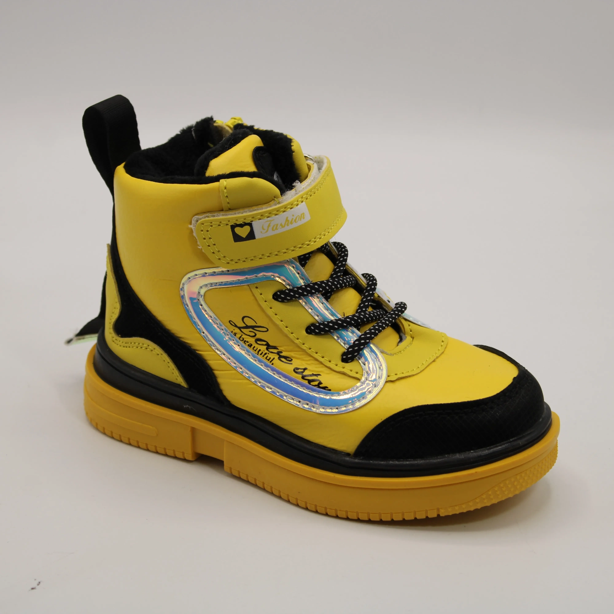 Детские ботинки желтого цвета BESSKY BS05-811