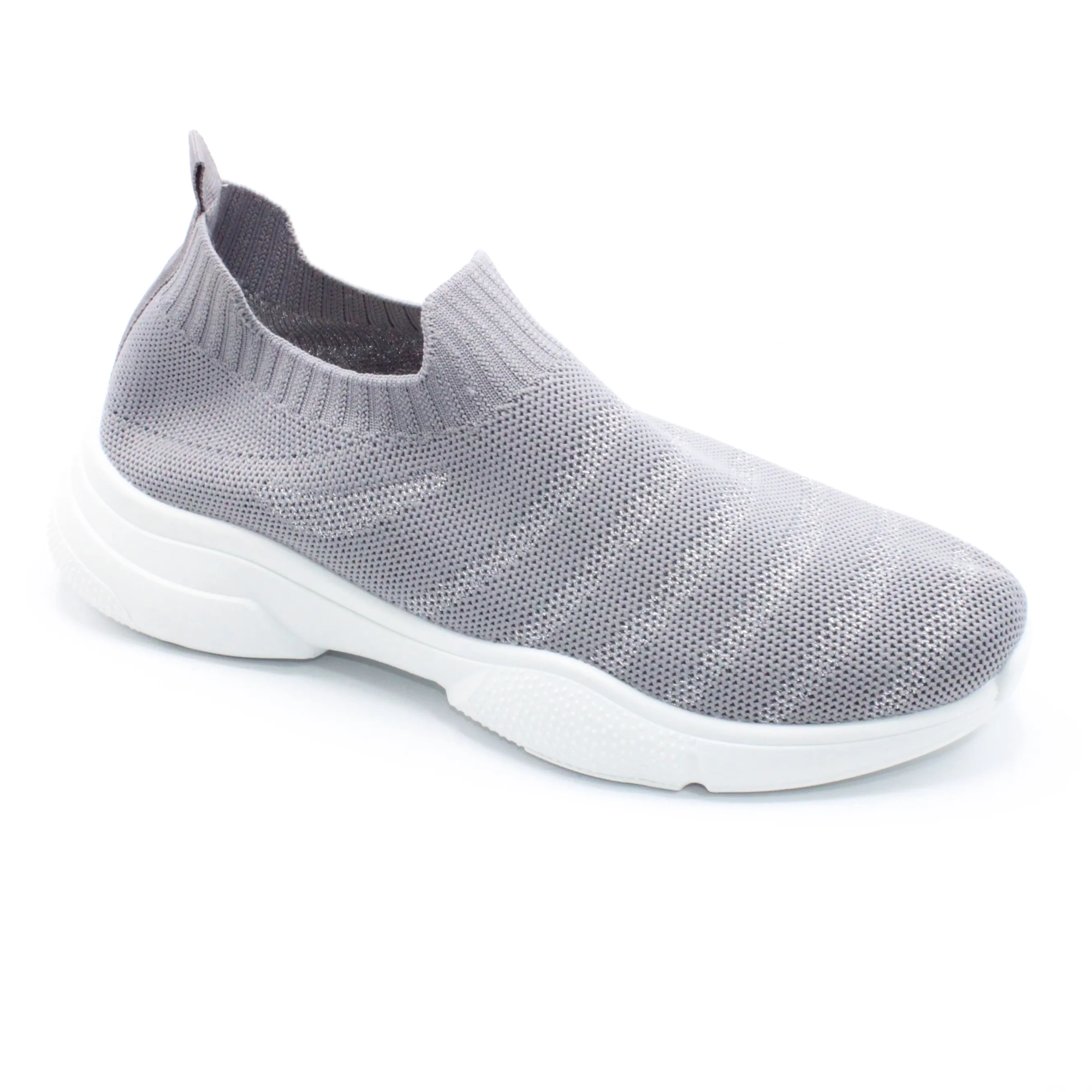 Женские весенние слипоны серого цвета SHAMILU BS01-1008