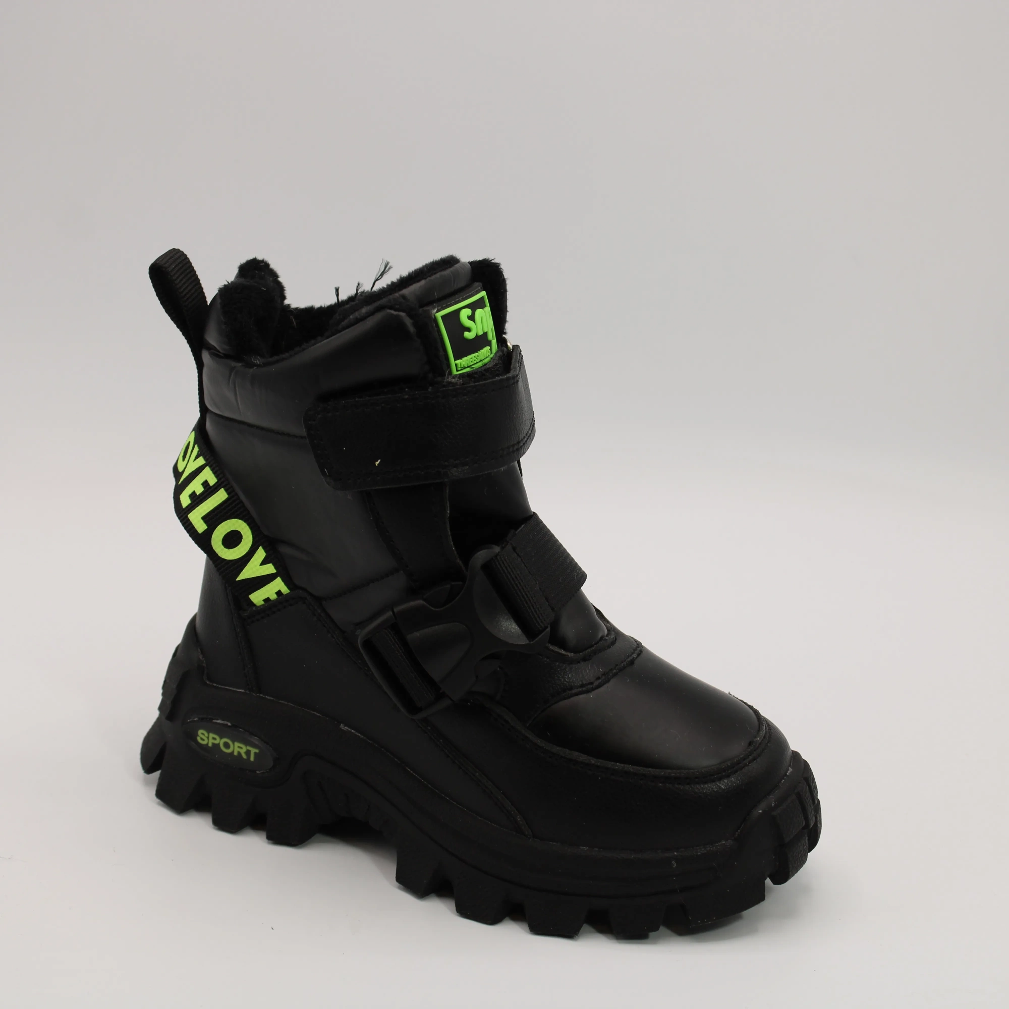 Детские ботинки черного цвета КАНАРЕЙКА BS05-842