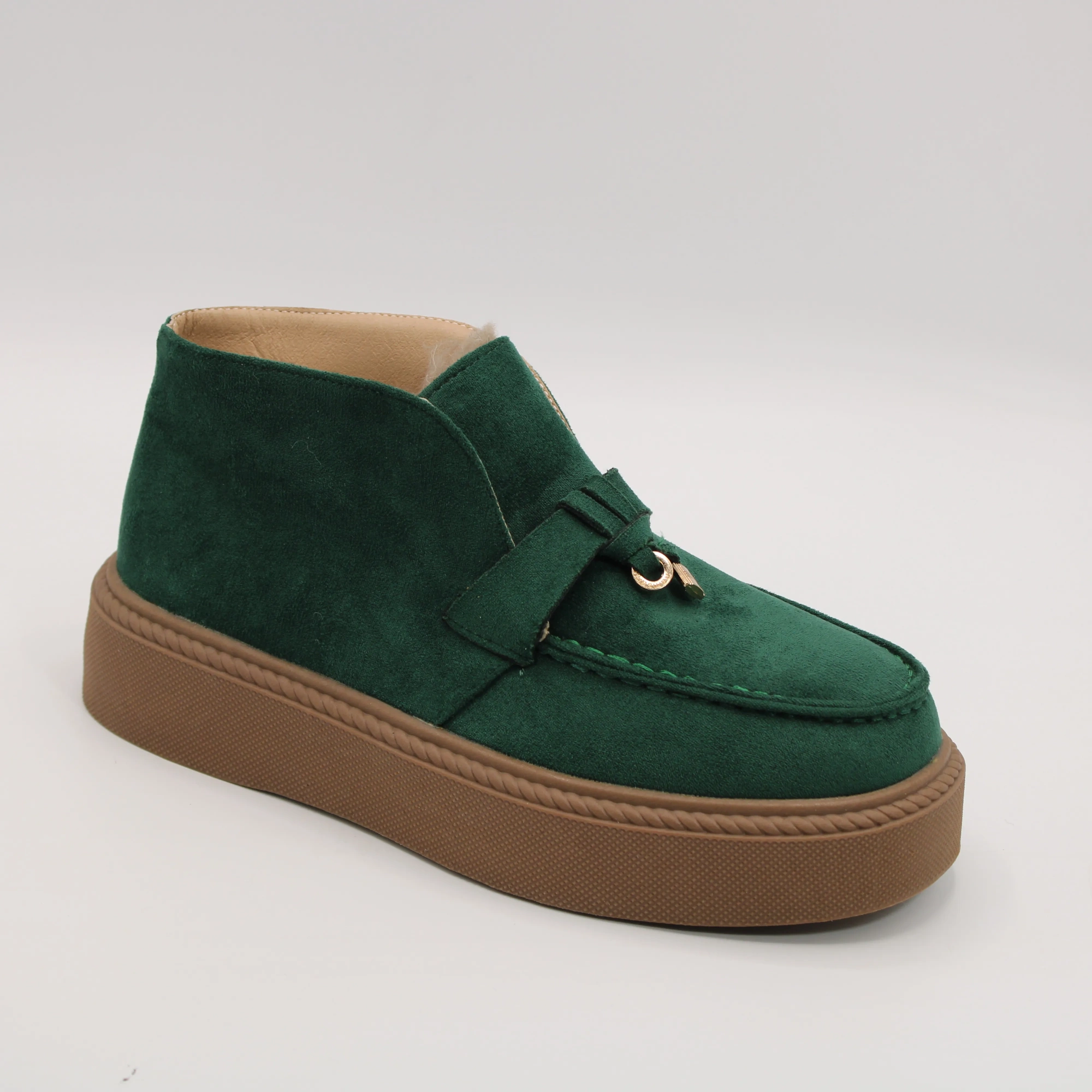 Женские ботинки зеленого цвета SUYIFEIYA BS01-1379