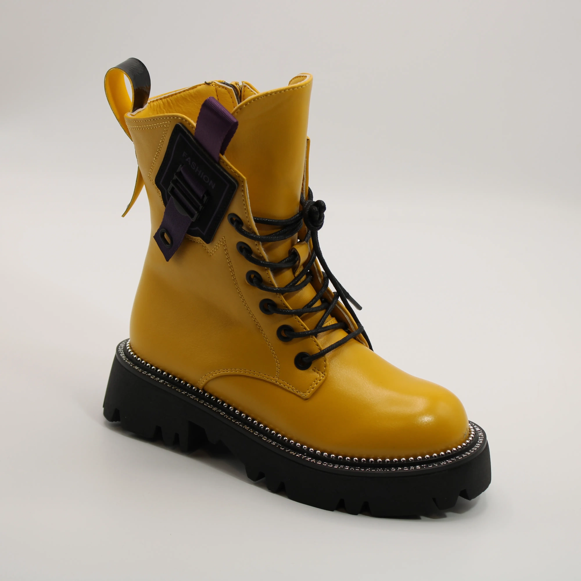 Детские ботинки желтого цвета ИРИНА BS05-443