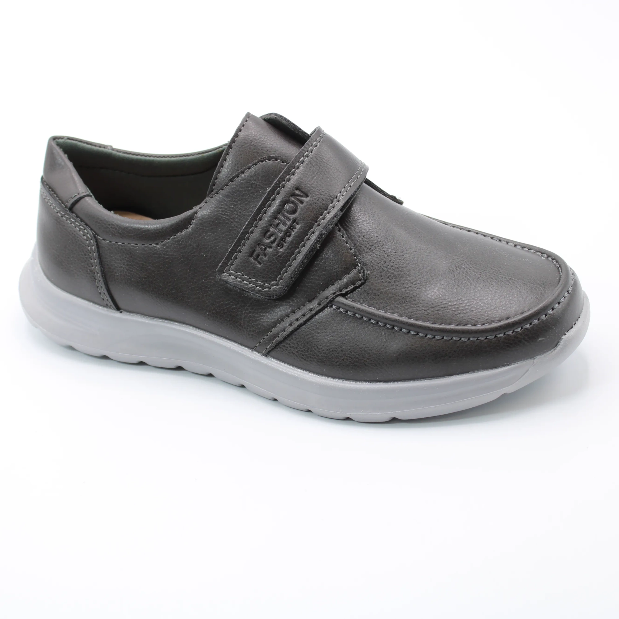 Детские осенние туфли серого цвета MEITESI BS03-2308