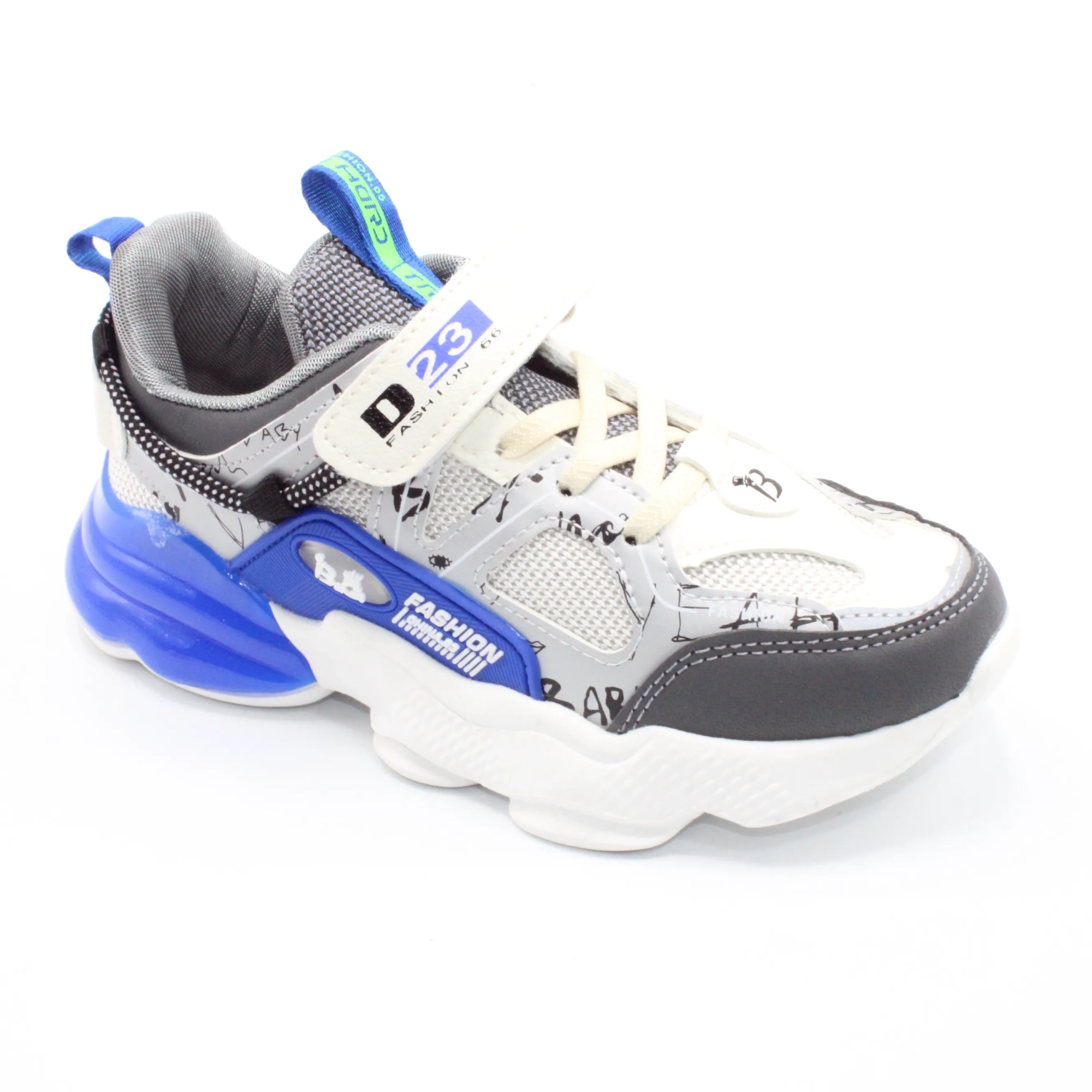 Детские весенние кроссовки серого цвета B&G BS03-2583