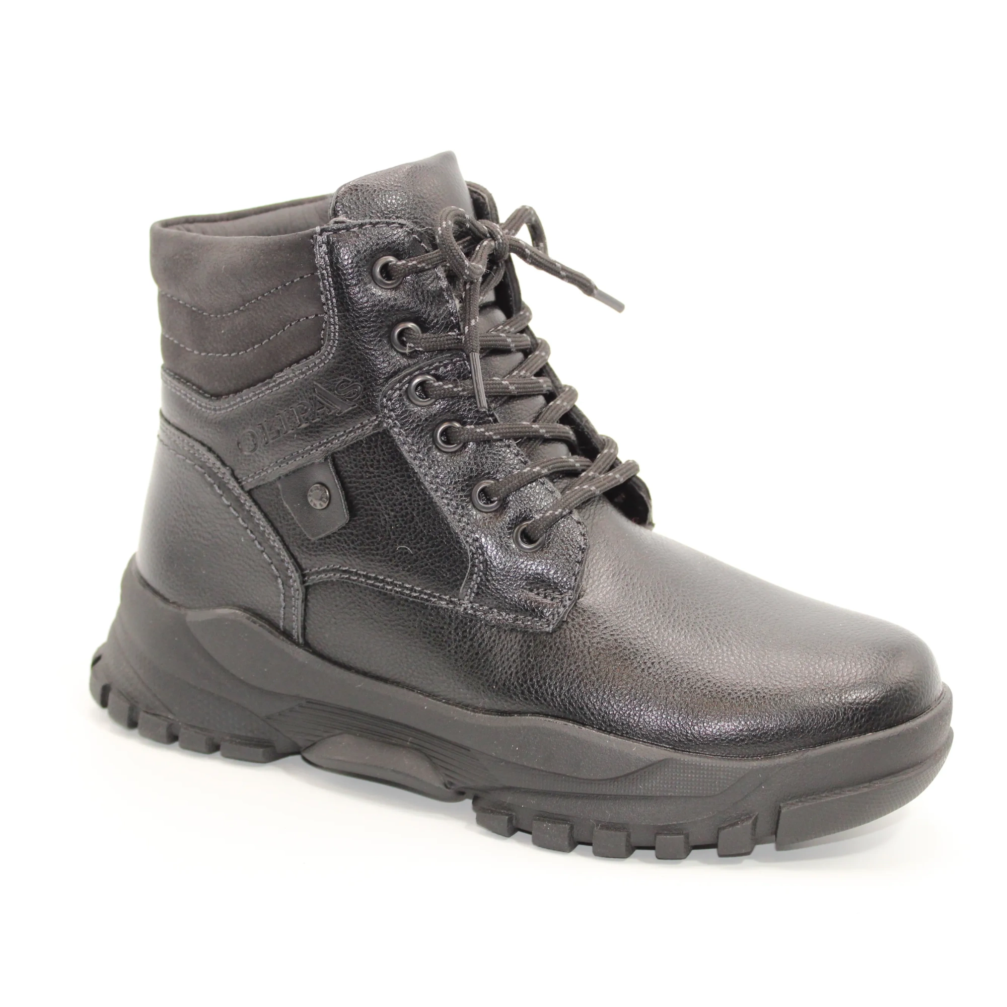 Детские ботинки черного цвета OLIPAS BS06-947