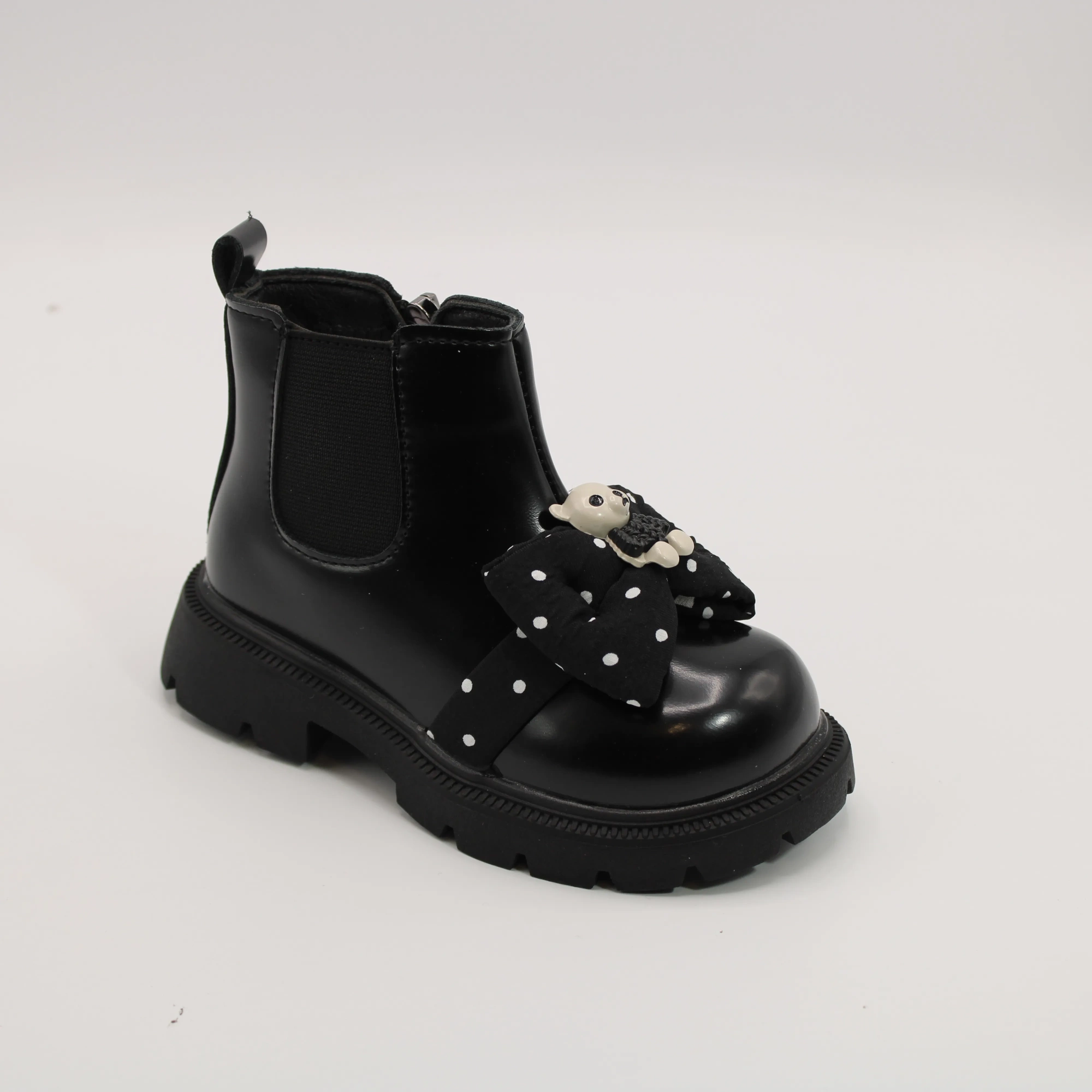 Детские ботинки черного цвета КОРОНА BS03-3191