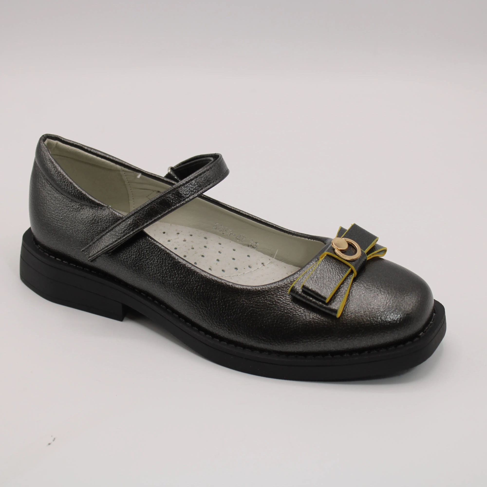 Детские туфли графитового цвета BOYS AND GIRLS BS05-652