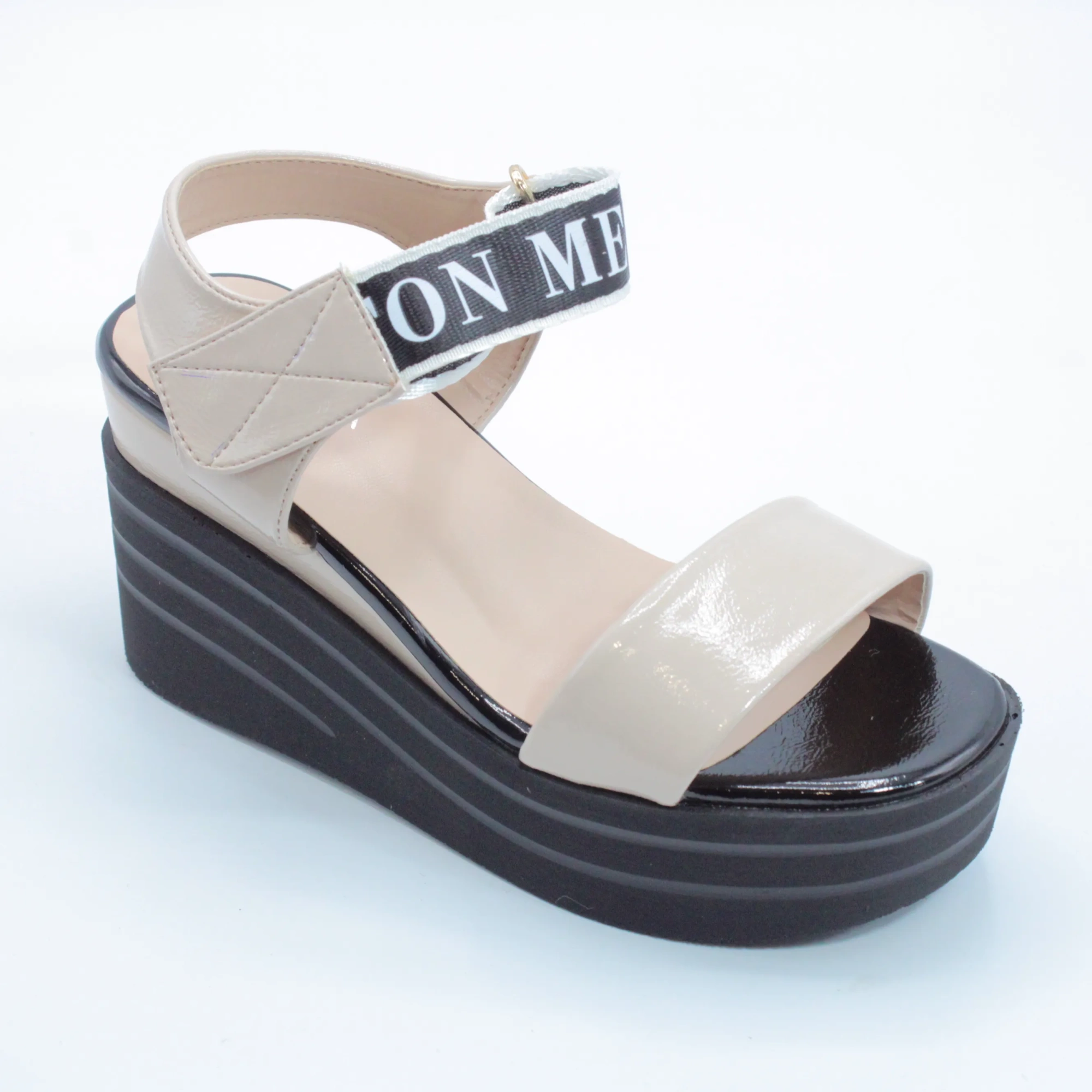 Женские летние босоножки бежевого цвета LORETTA BS02-1189