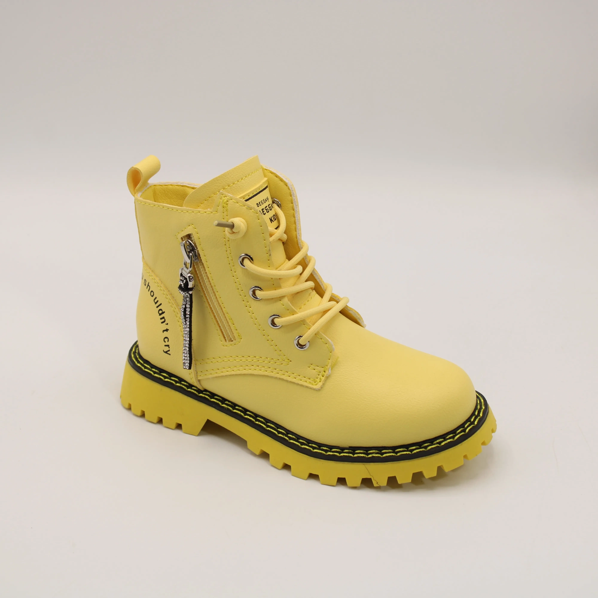 Детские ботинки желтого цвета BESSKY BS06-1719