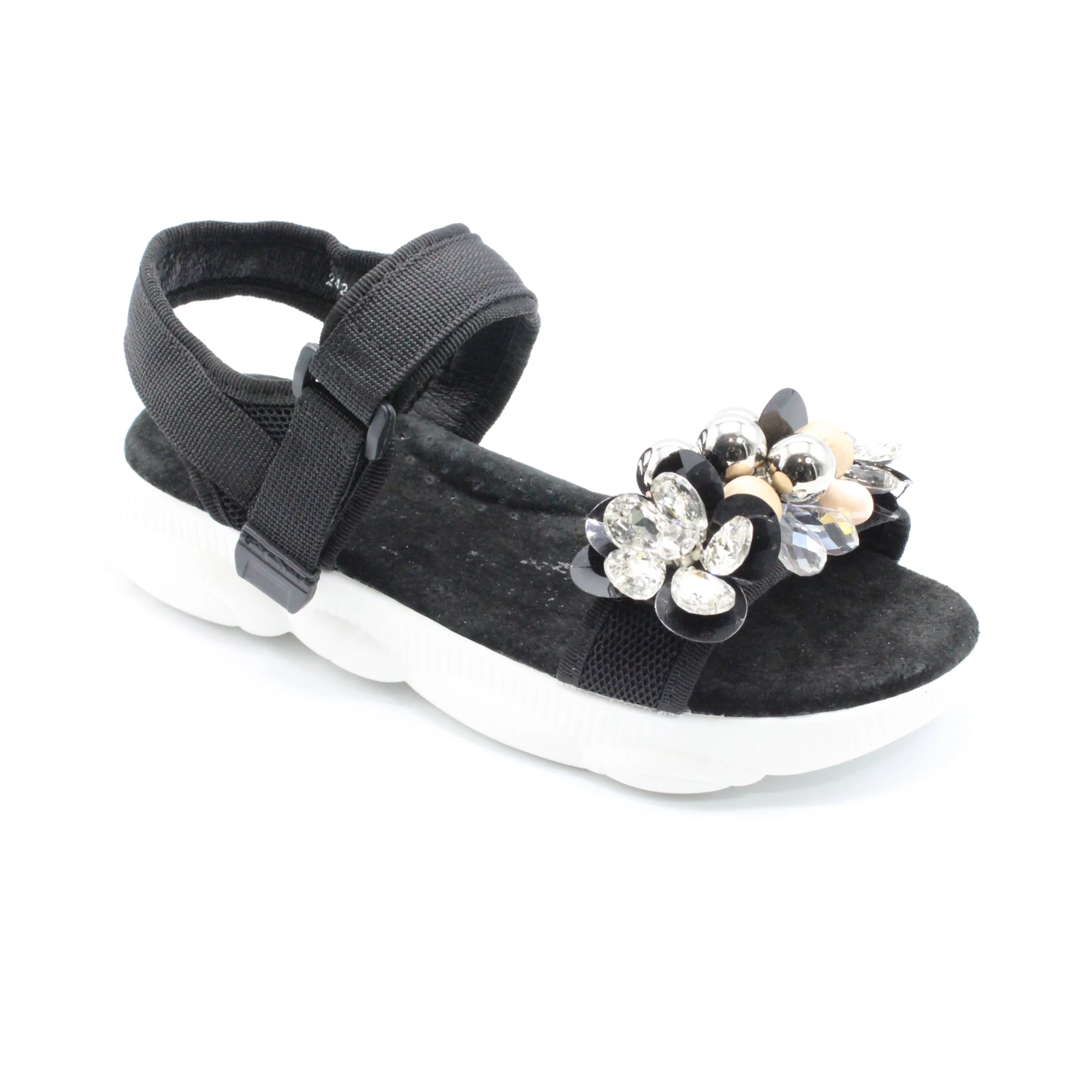 Детские летние босоножки черного цвета М+Д BS06-696