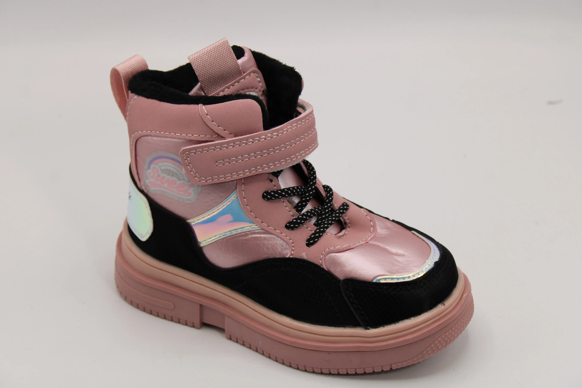 Детские ботинки розового цвета BESSKY BS03-3142